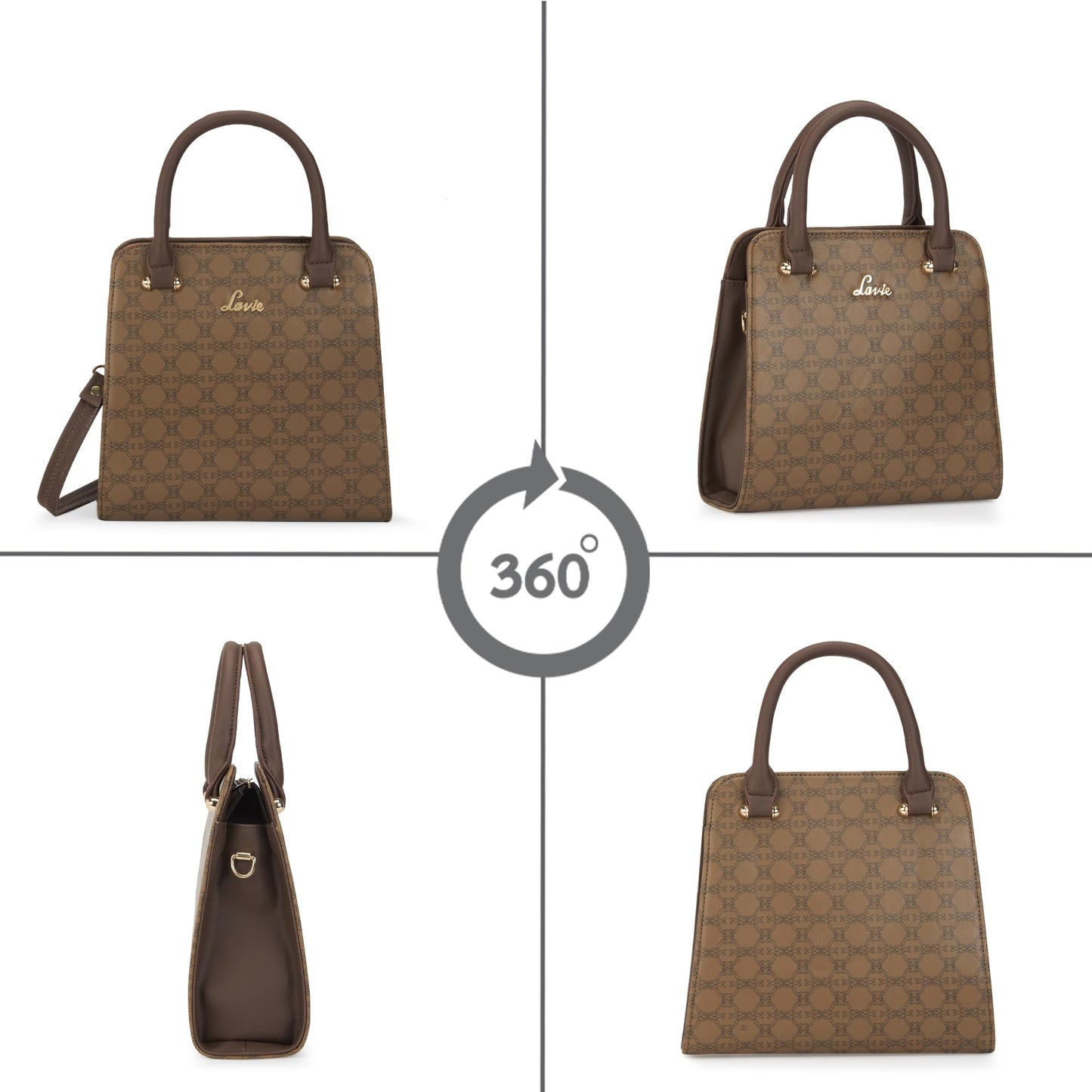 Lavie Women's Mono Ushawu Small Satchel Handbag for Women | Satchel Bag for Work | Ladies purse | Stylish Shoulder Bag | Gift For Women