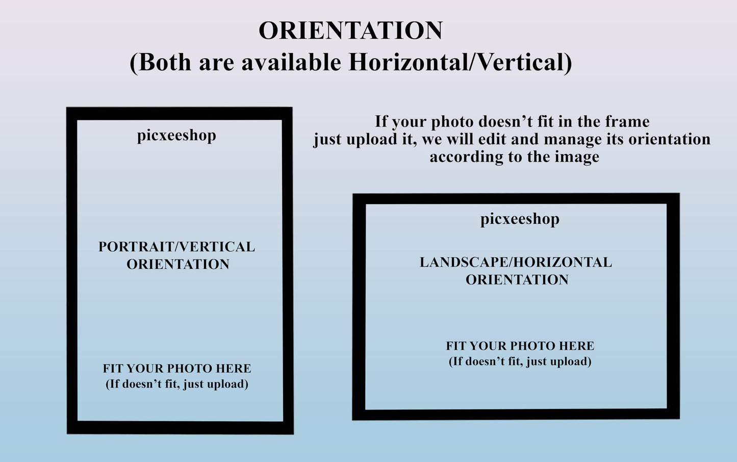 picxeeshop Personalized Mosaic Photo Frame, Moisture and Scratch Resistant, No Glass on top (12x18 Inch)Rectangular, Tabletop, Wall Mount