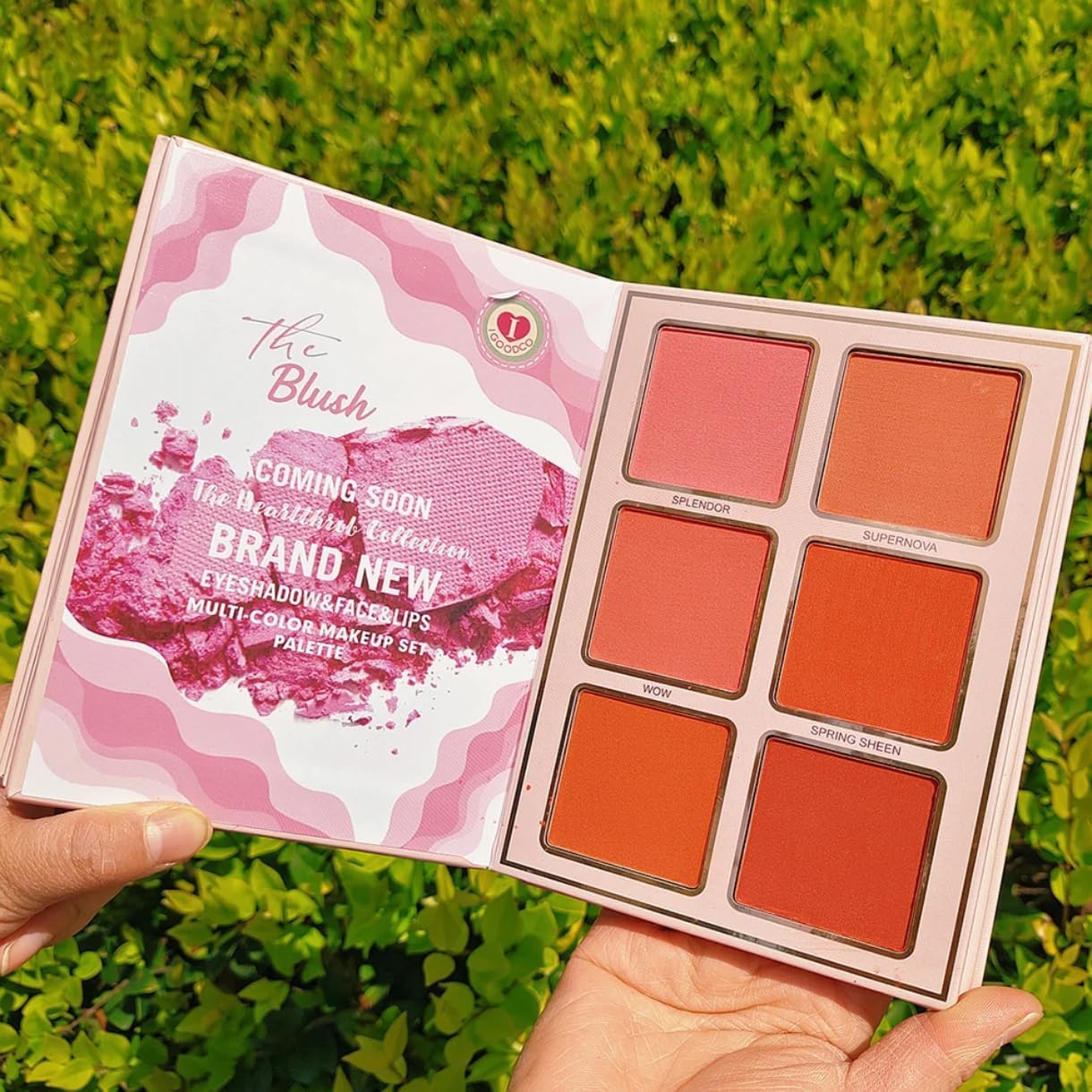 Winble 5-in-1 Foldable Makeup Palette | All-in-One Face, Eyes & Lips | Contour, Blush, Highlighter, Eyeshadow | Long-Lasting & Travel-Friendly | Multipurpose Makeup Book for All Skin Tones & Looks