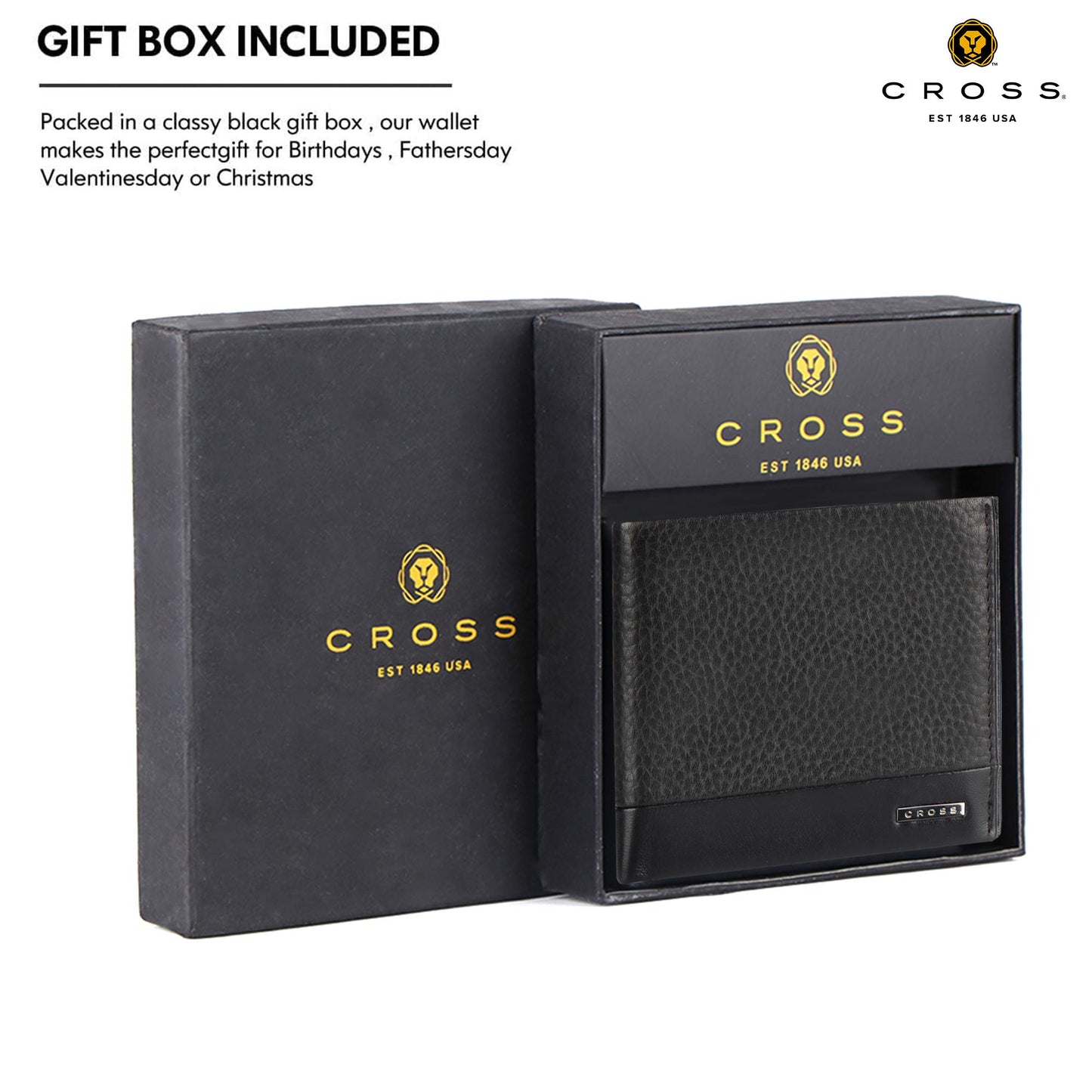 Cross Black Leather Men's Wallet (AC068120-1)