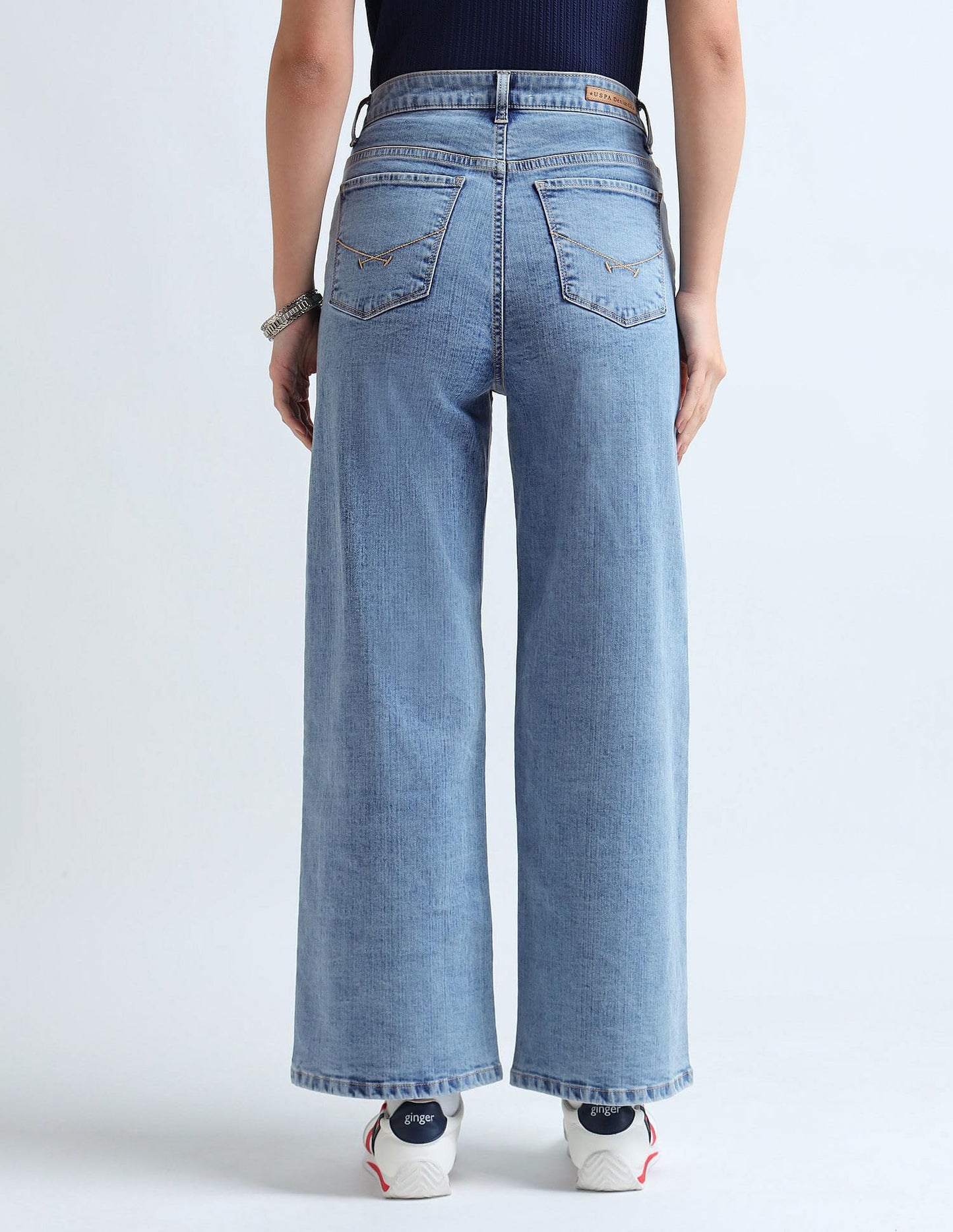 U.S. POLO ASSN. Women's Loose Jeans (UWAW24JEN161_Blue