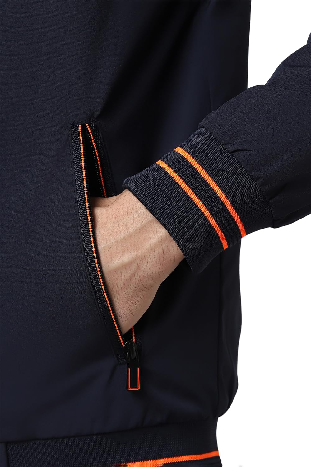 Van Heusen Men's Polyester Blend A-Line Standard Length Coat (VFJKARGF595482_Blue, Large