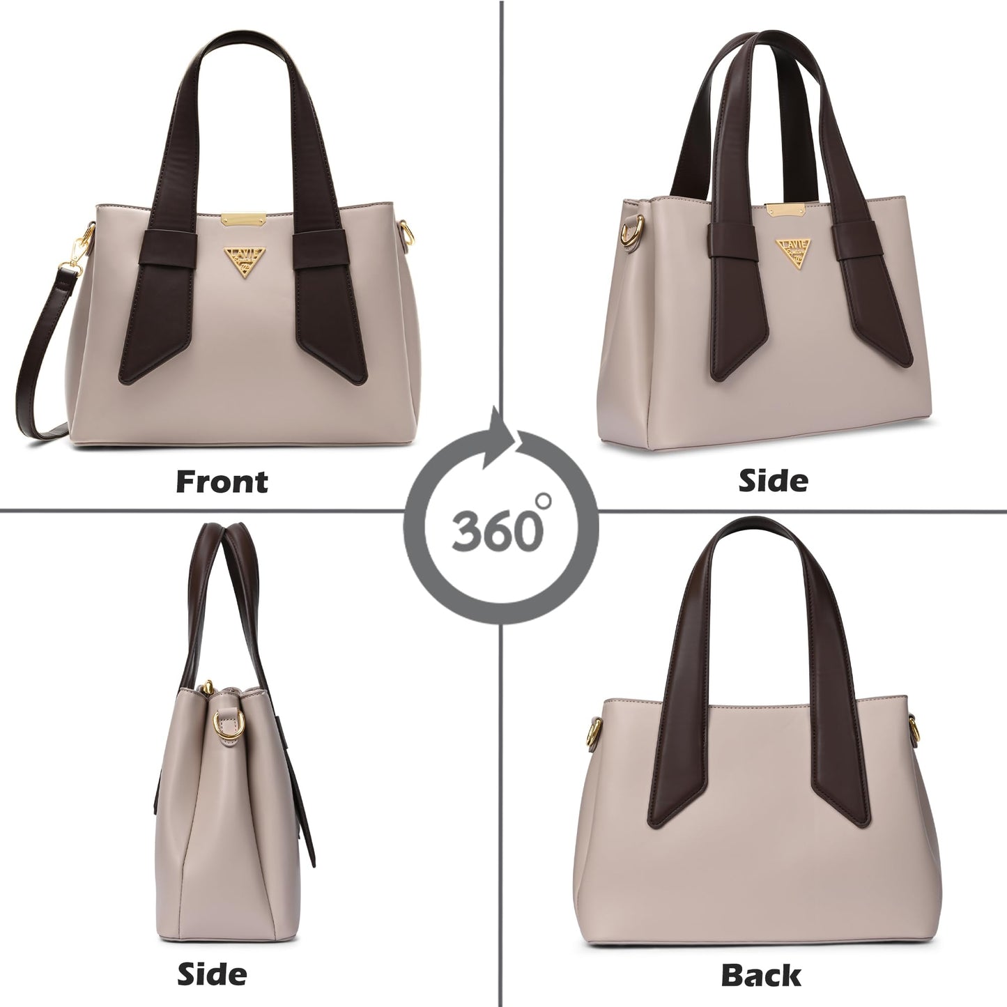 Lavie Signature Women's Nashville 3C Satchel Handbag for Women | Satchel Bag for Work | Ladies purse | Stylish Shoulder Bag | Gift For Women