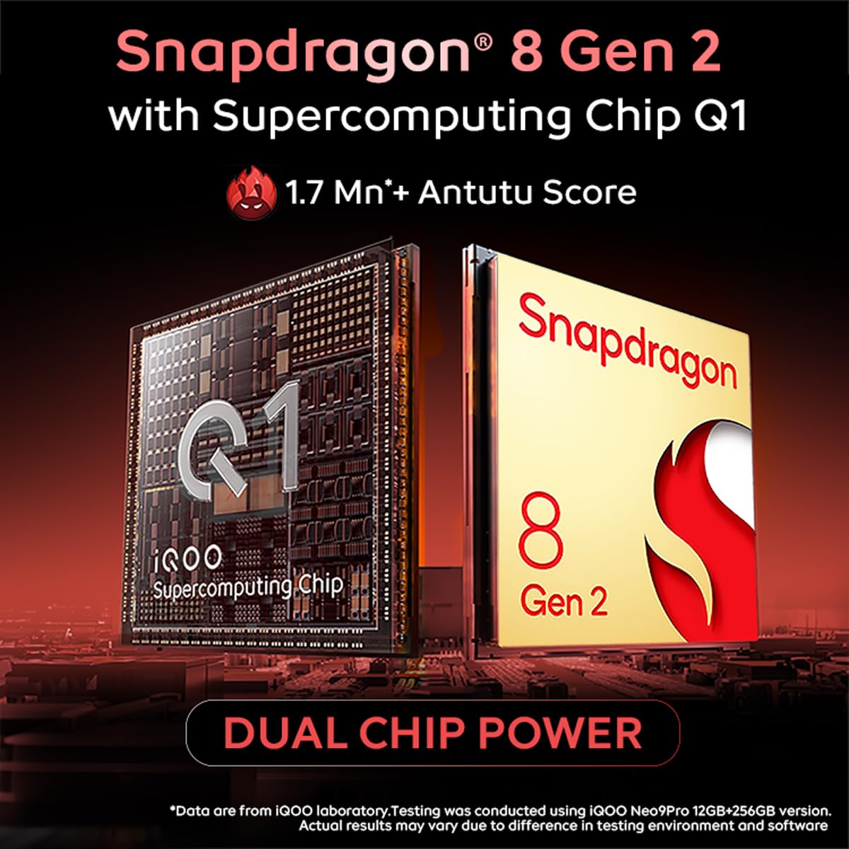 iQOO Neo9 Pro 5G (Conqueror Black, 8GB RAM, 128GB Storage) | Snapdragon 8 Gen 2 Processor | Supercomputing Chip Q1 | Flagship Level Sony IMX920 Camera