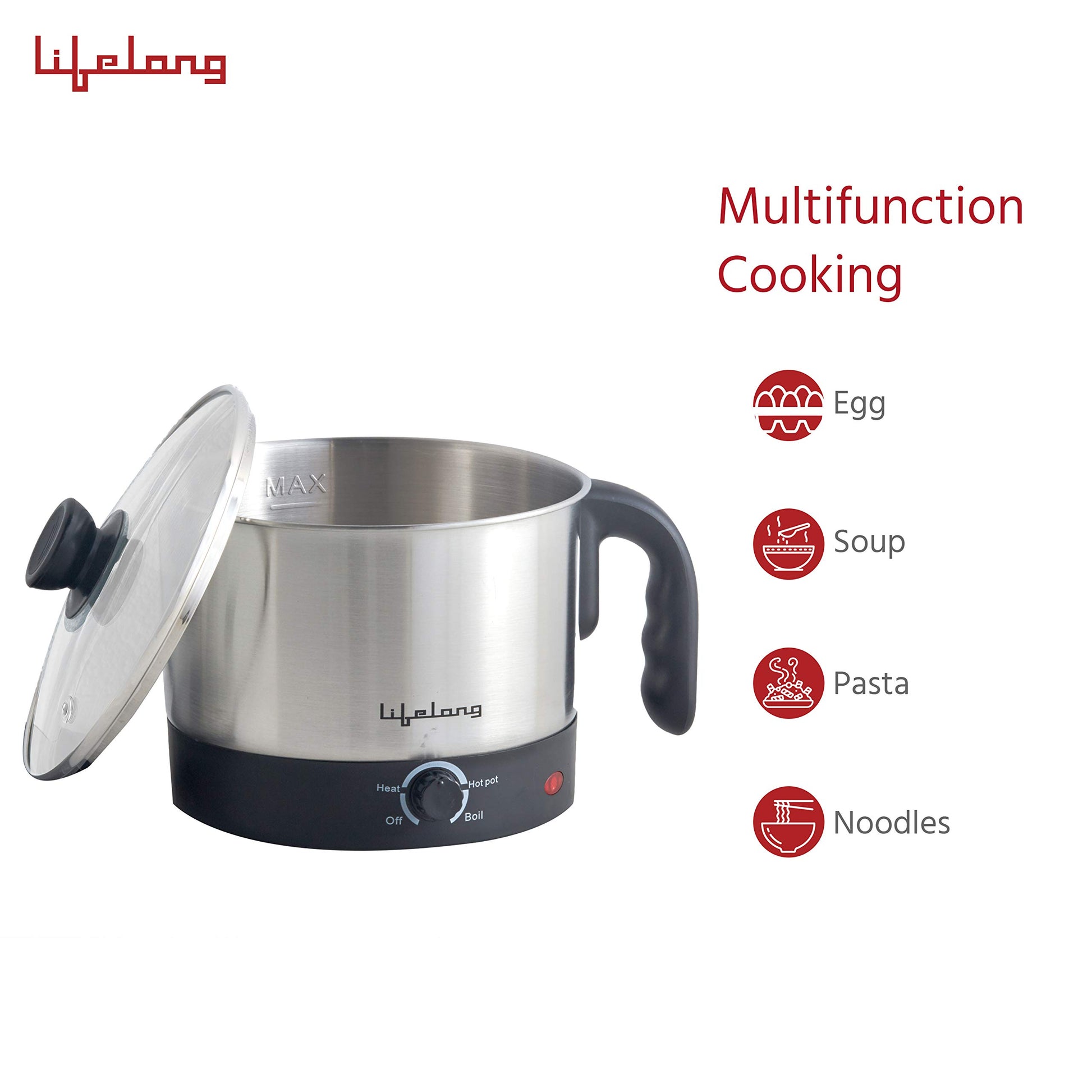 Lifelong Multifunction Cooker/Kettle litres (Best for Boiling