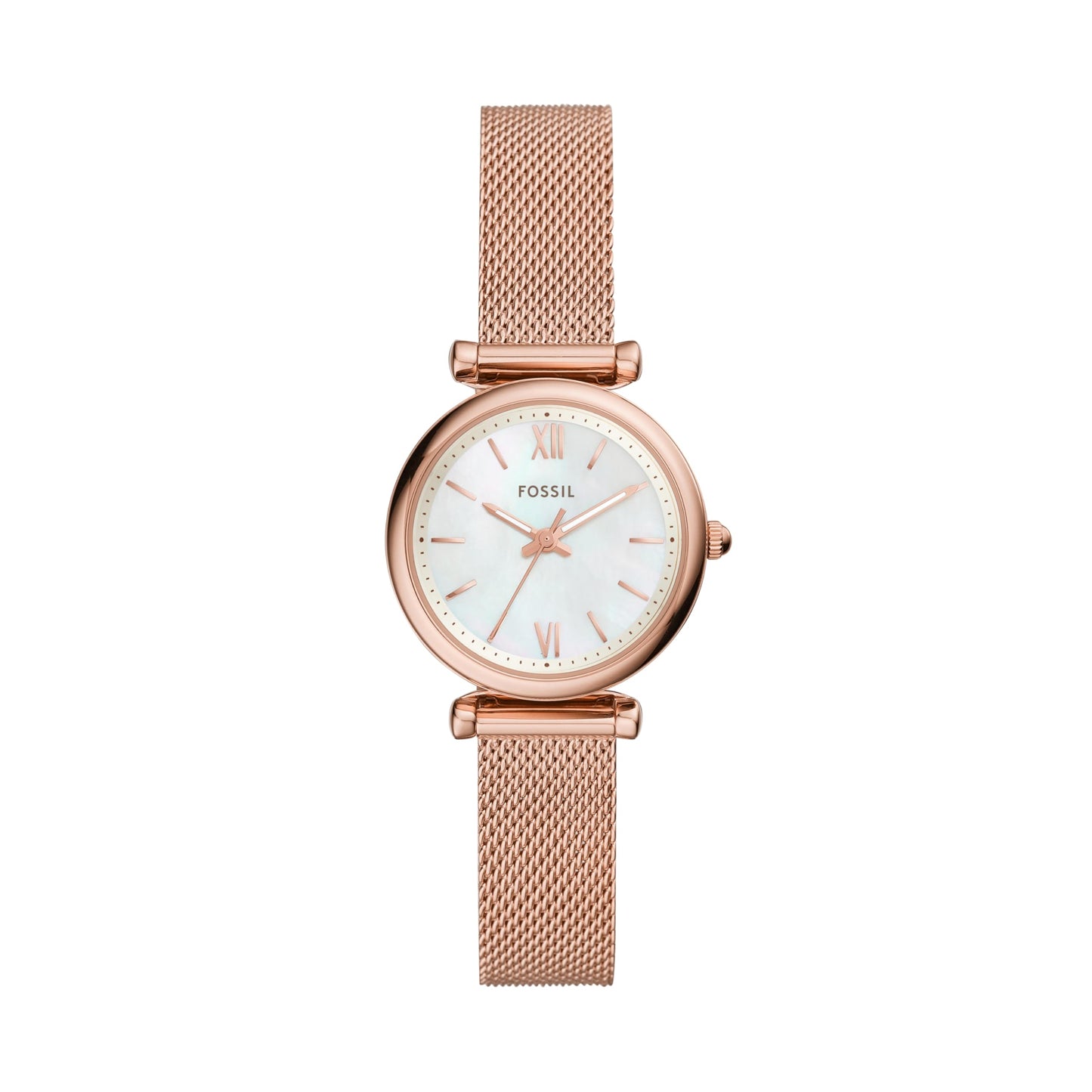 Fossil Carlie Analog White Dial Women's Watch - ES4433