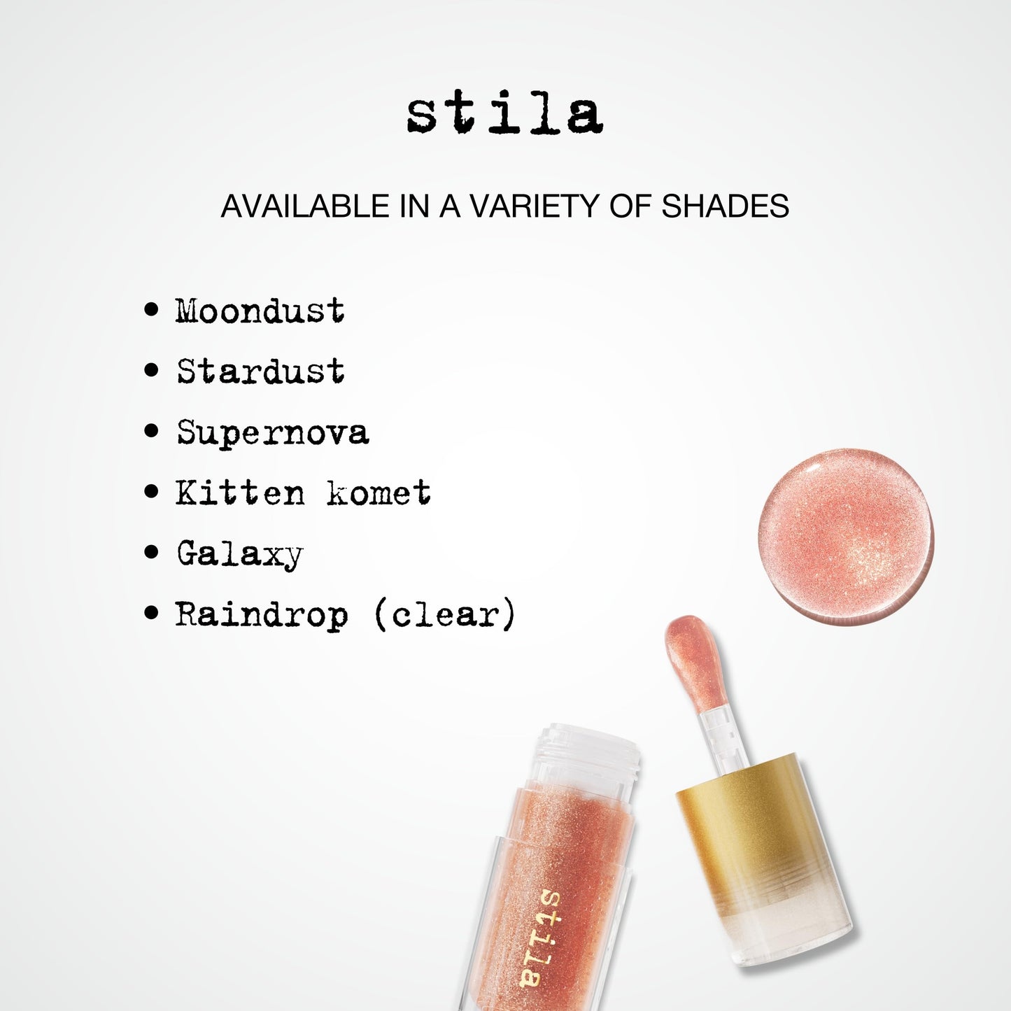 Stila Cosmetics Heaven's Dew Gel Lip Oil-Kitten Komet (High-Glossy)