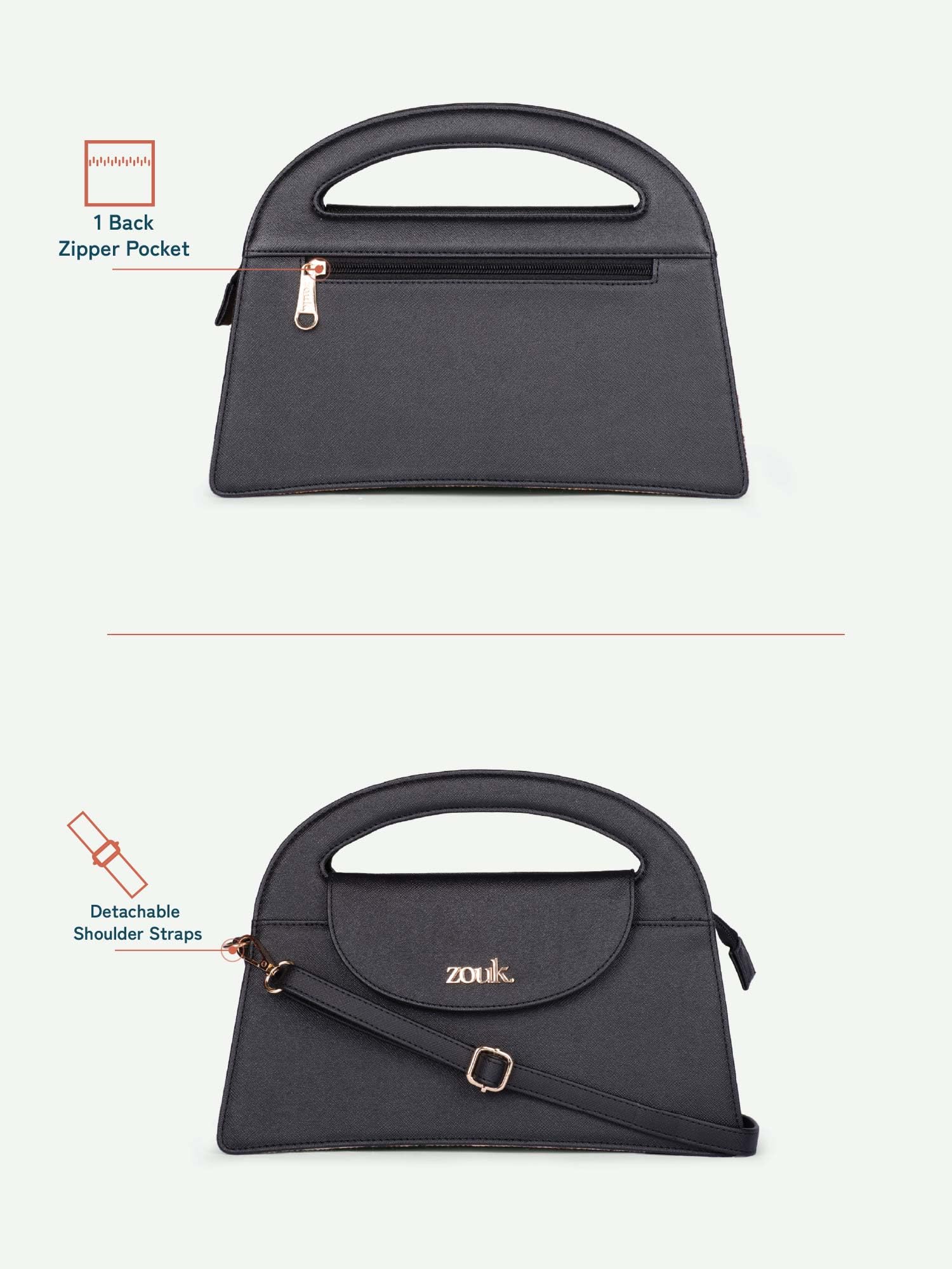ZOUK Malabar Cascades Rhea Kapoor Sling Bag | Stylish Vegan