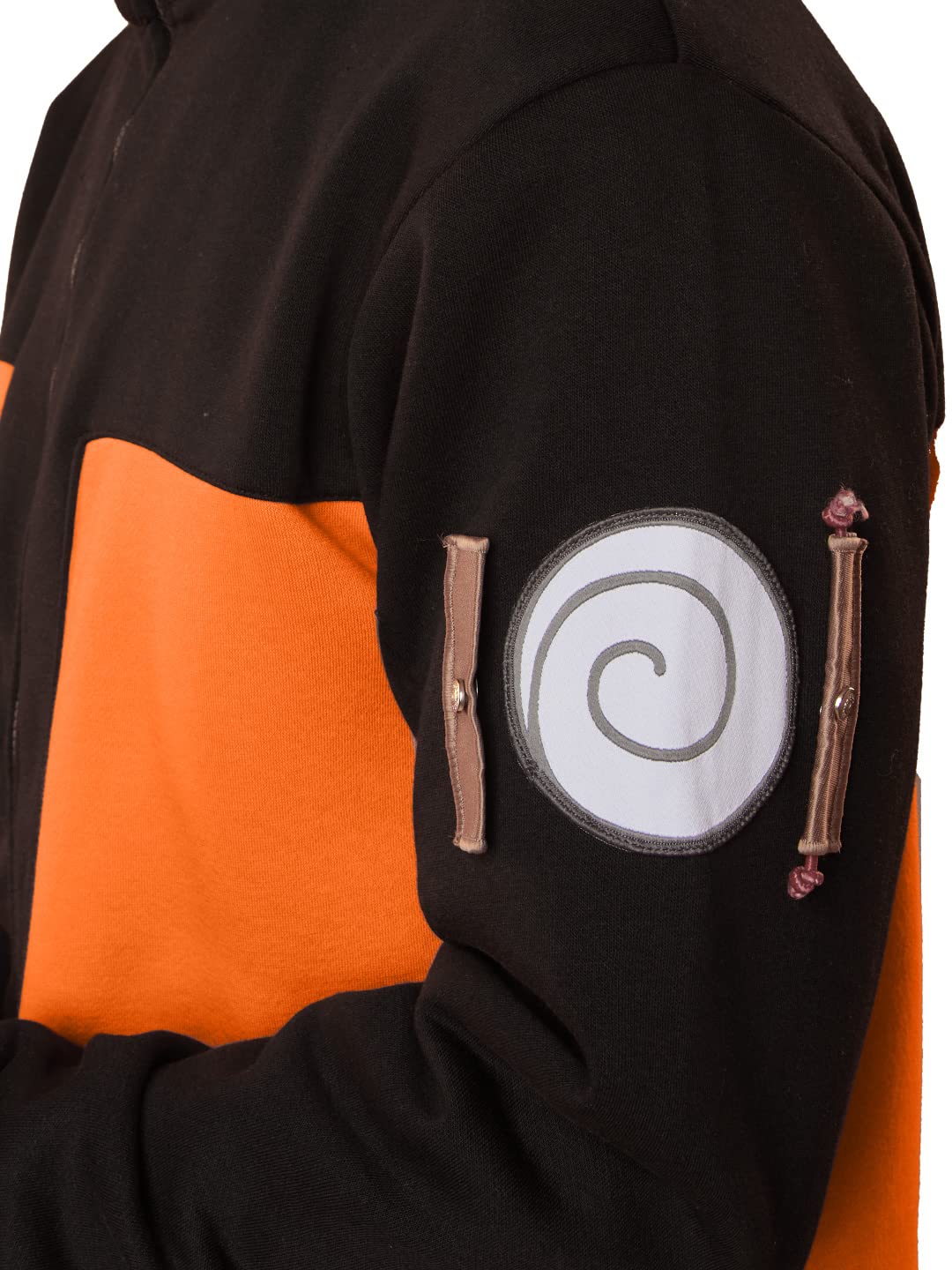 The Souled Store| Official Naruto: Shinobi Mens and Boys Jackets|Full Sleeve|Regular fit Graphic Printed | 60% Cotton 40% Polyester Orange & Black Color Men Jackets