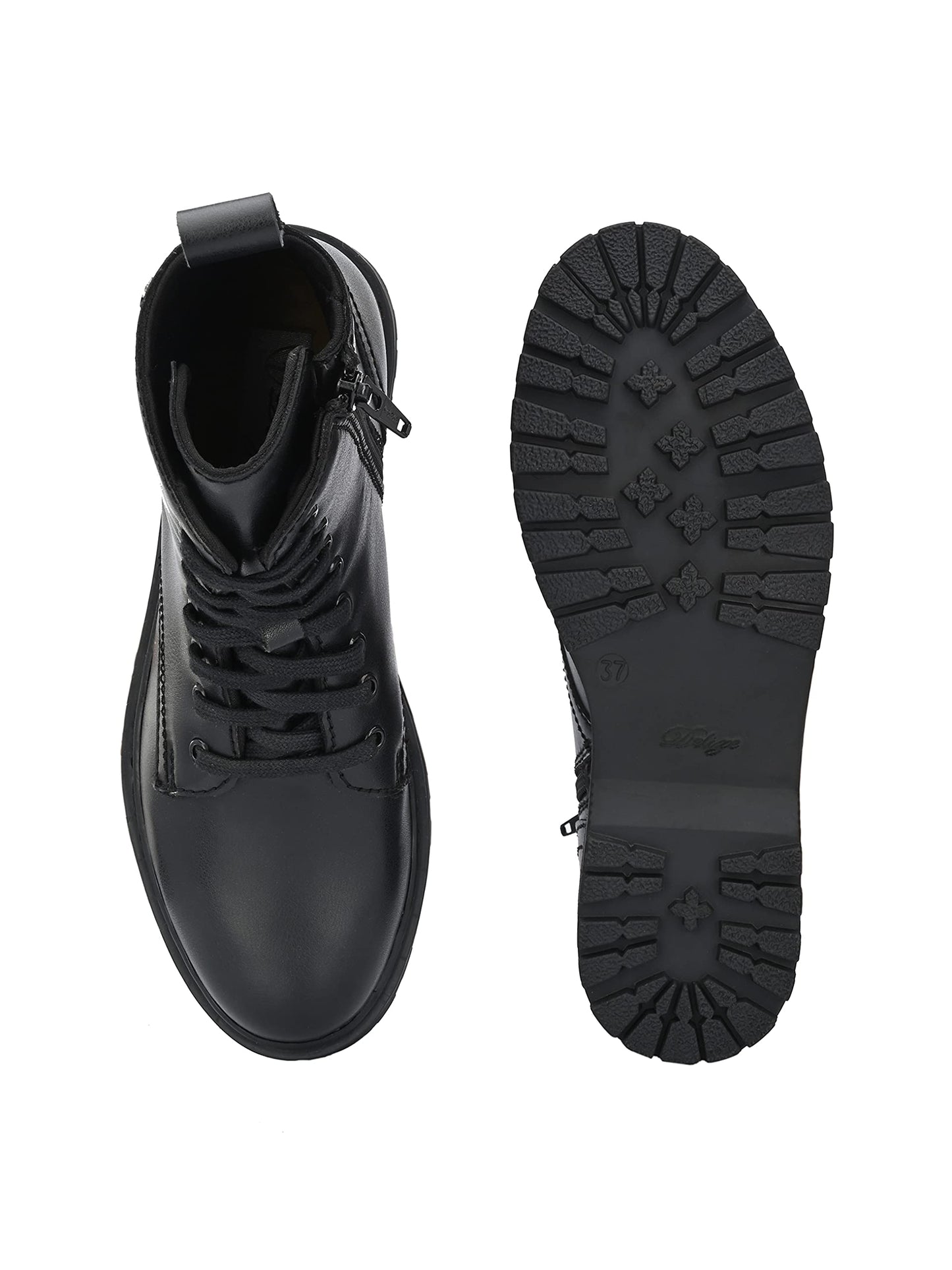 Delize Women's Black Derby Boots, 6 Uk