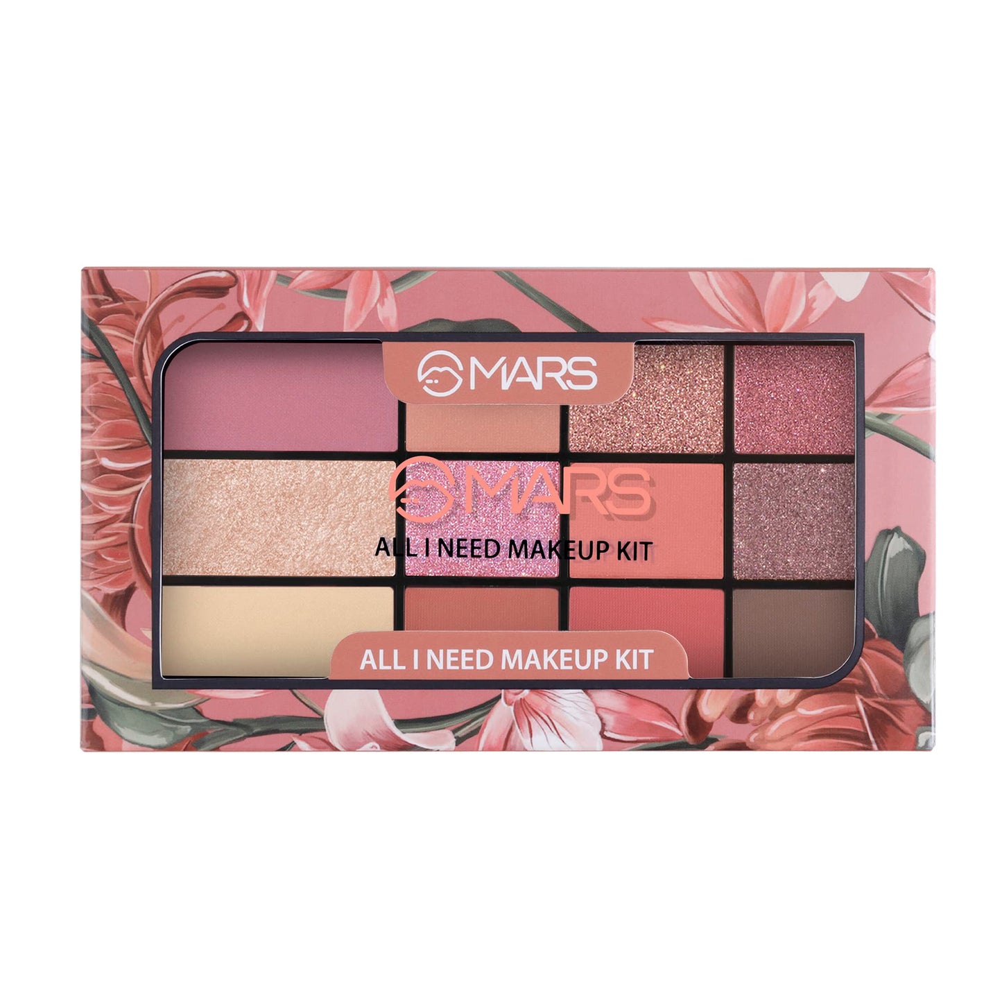 MARS All I Need Makeup and Eyeshadow Kit | 9 Eyeshadows with Blusher Bronzer and Highlighter | Long Lasting & Highly Pigmented (21.5 g) (Multicolor-03)