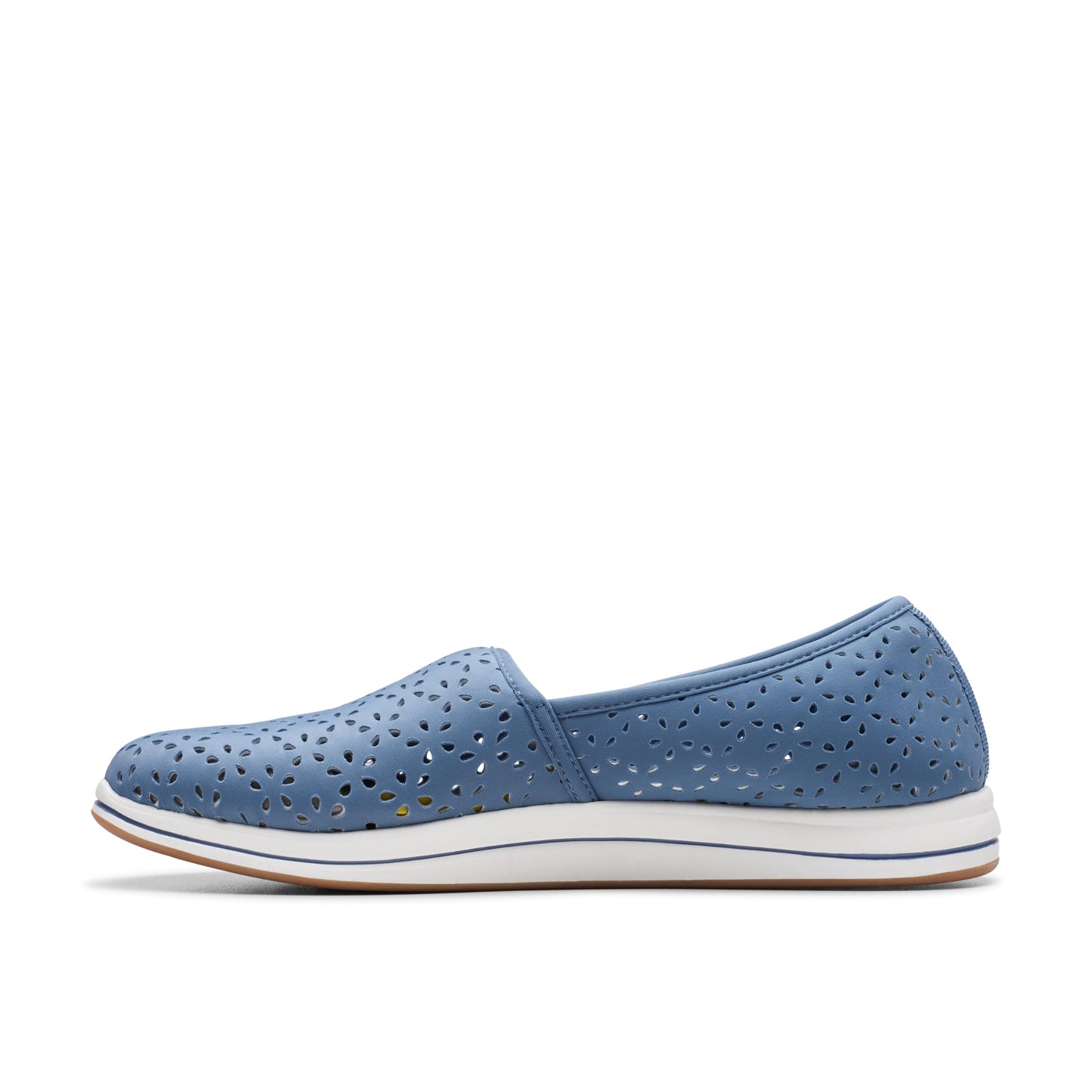 Clarks Women's Breeze Emily Loafers, Blue Textile, 7