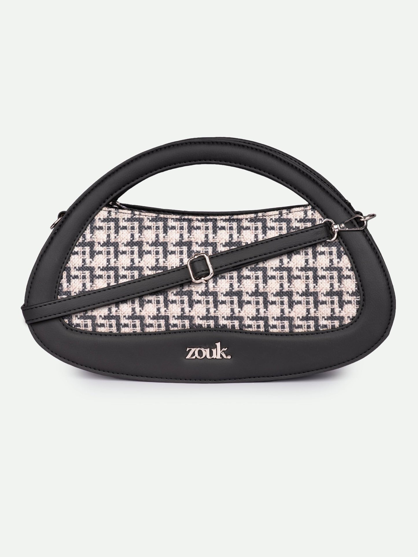 ZOUK Nadia Sling Bag for Women – Stylish Crossbody with Cutout Top Handle | Handcrafted Shoulder Bag with Multiple Pockets & Water-Resistant Lining | Formal & Casual Use | Carter Checks