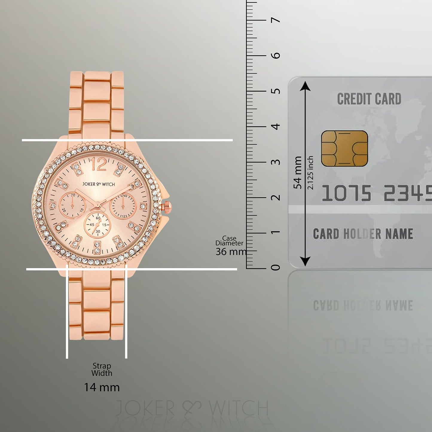 Joker & Witch Reina Rose Gold Metal Alloy Analogue Watch for Women