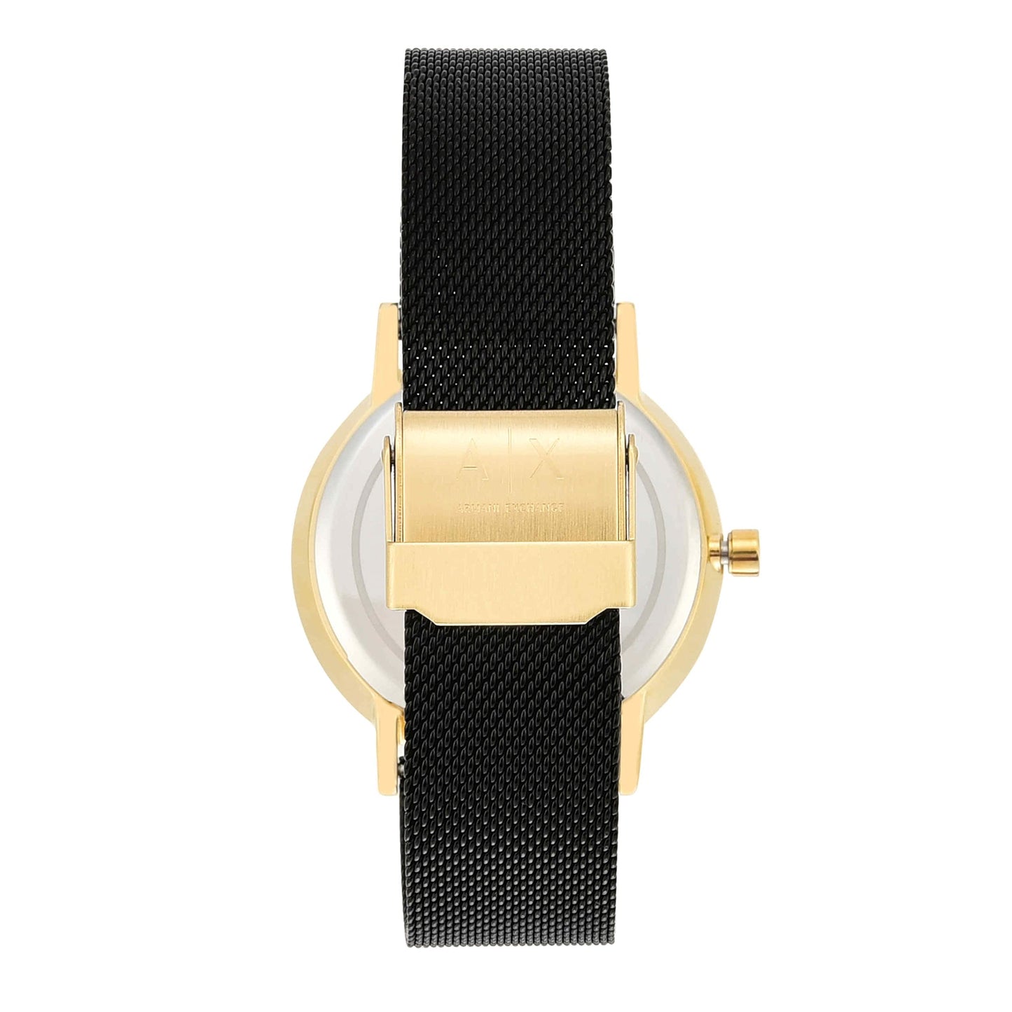 Armani Exchange Analog Black Dial Women's Watch-AX5548 Stainless Steel, Black Strap