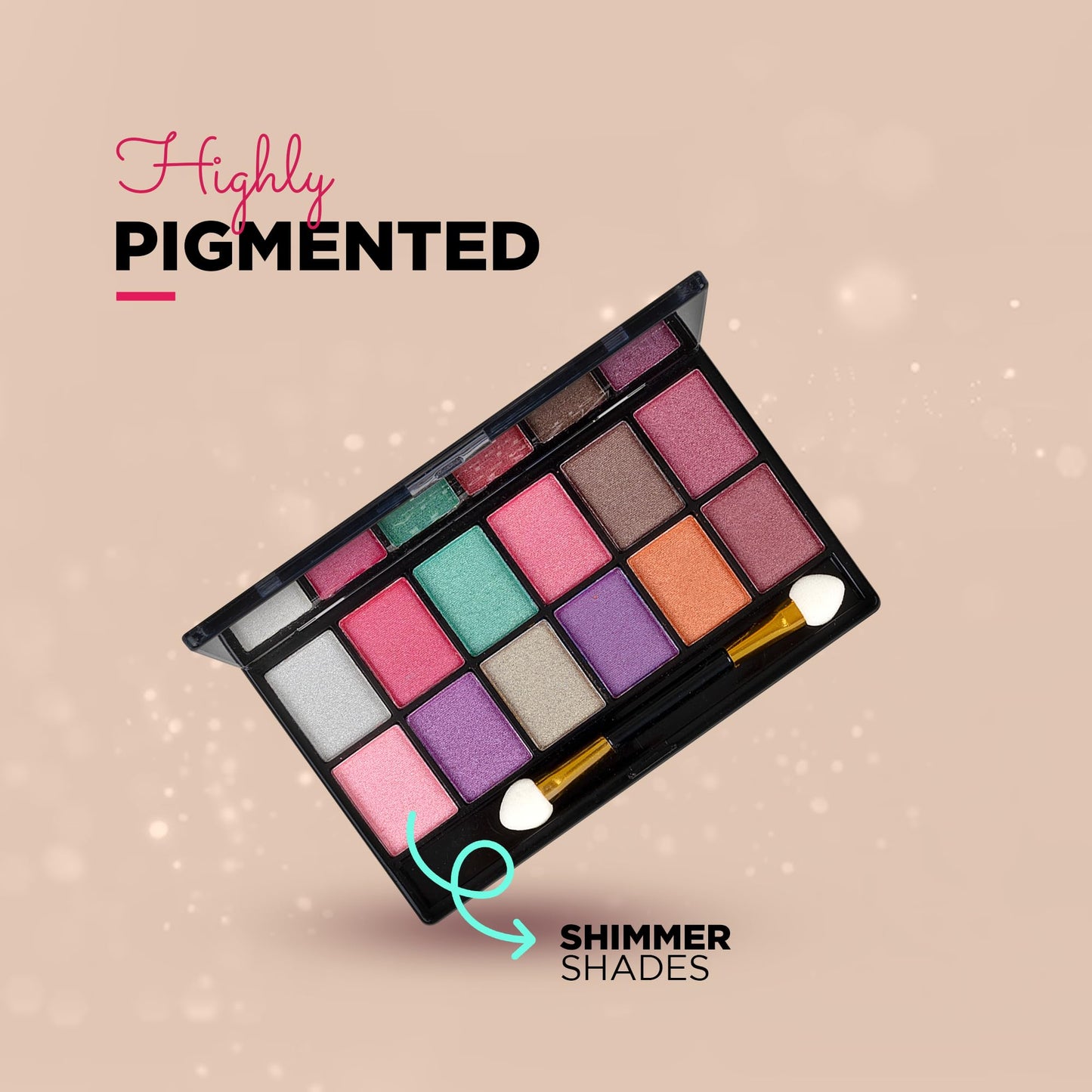 Shryoan All Lit Make-up Kit With 18 Eyeshadow & 3 concealer Make-up Palette | Highly Pigmented Pocket Friendly Make-Up Kit | (20 gm) (Shade 03)