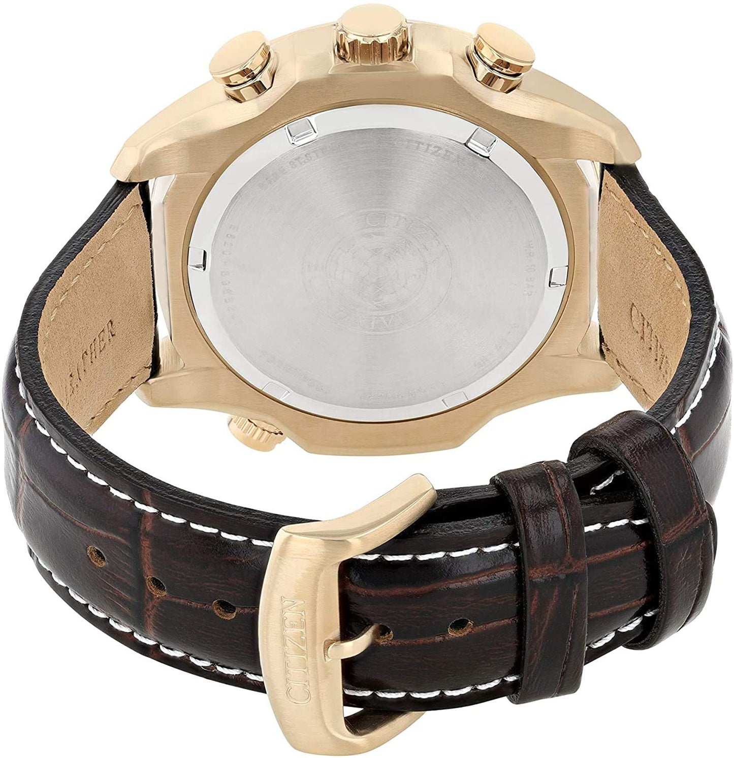 Citizen Leather Eco-Drive Perpetual Calendar Men Analog Watch - Bl5403-03X, Brown Dial, Brown Band