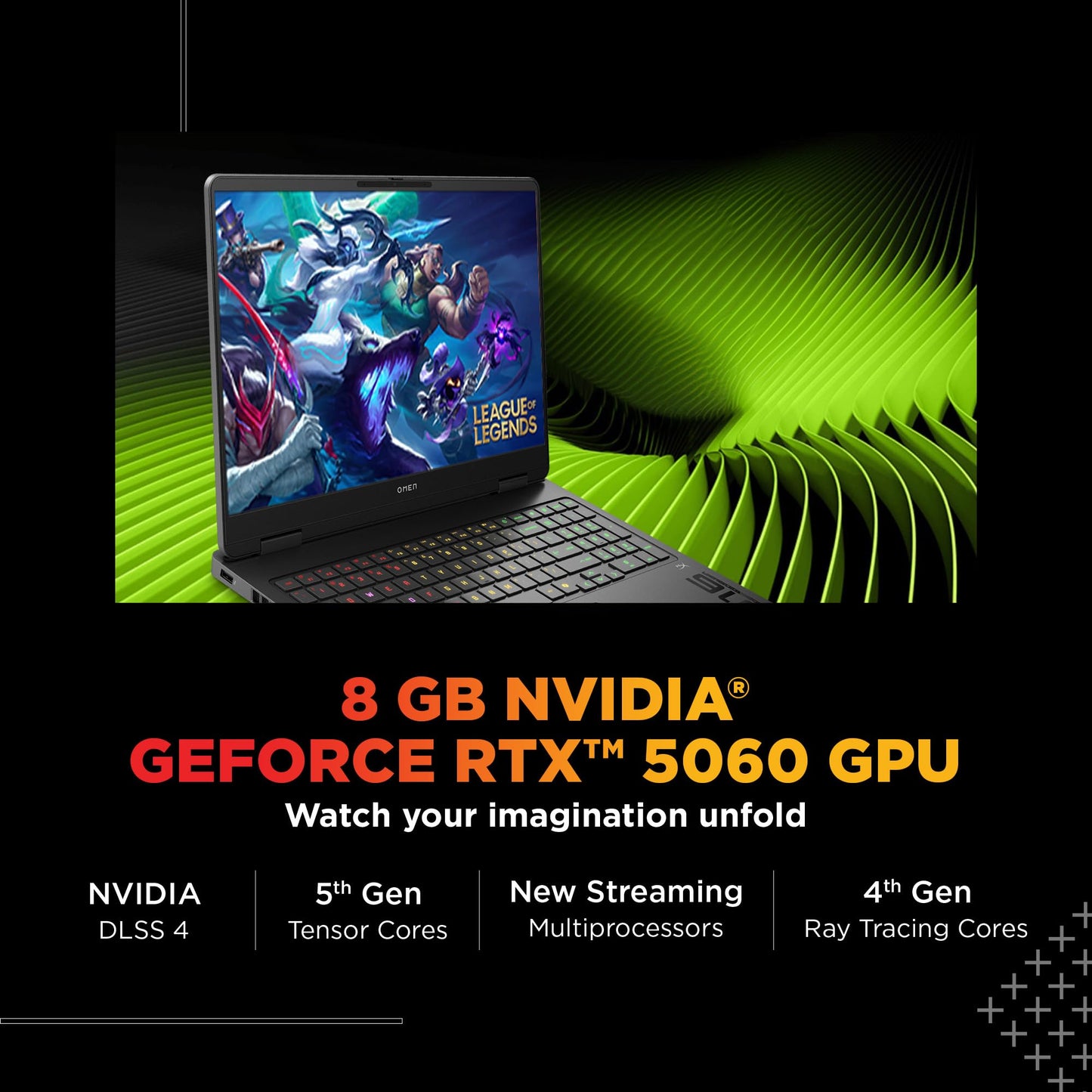 HP Omen, AMD Ryzen 9 8940HX, 8GB RTX 5060, 24GB DDR5(Upgradeable) 1TB SSD, 165Hz, 2k WUXGA, 3ms, 400 nits, 16''/40.6cm, Win11, M365* Office24, Black, 2.44kg, ap0181AX, Omen AI, RGB, AI Gaming Laptop