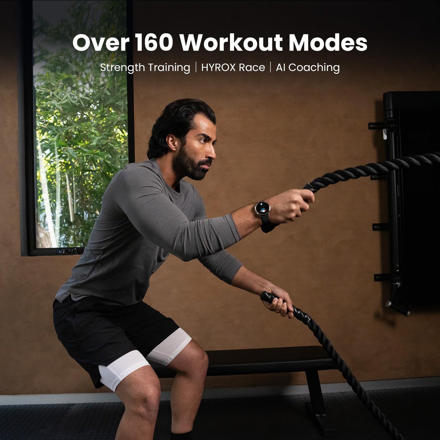 Amazfit Active 2 44mm AMOLED Smart Watch, Built in GPS, 10day Battery, 5ATM Water Resistant, for iOS & Android, Accurate Readings, 2000 Nits Bright, 160+ Sports Mode, Sleep Monitor, Black Silicone