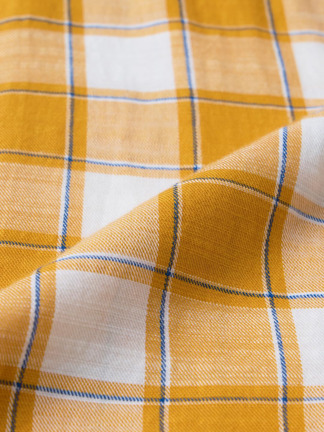 The Souled Store Plaid: Amber Gold Men Relaxed Shirts