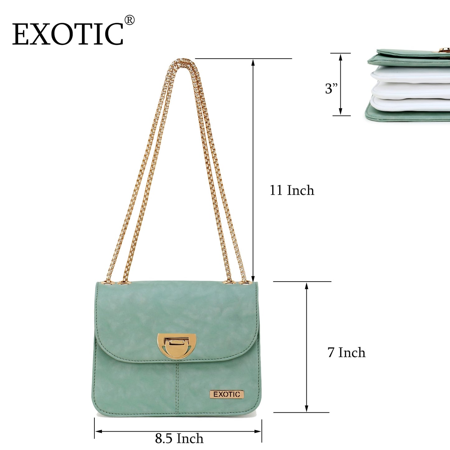 EXOTIC Women's Party Ubiquitous Sling Bag, Pista