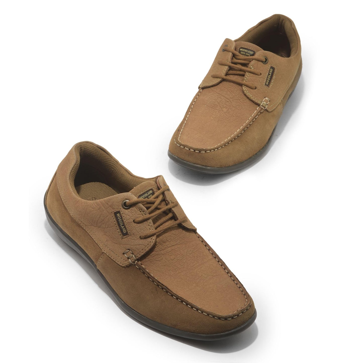 Woodland Men Camel Slip-On Shoes