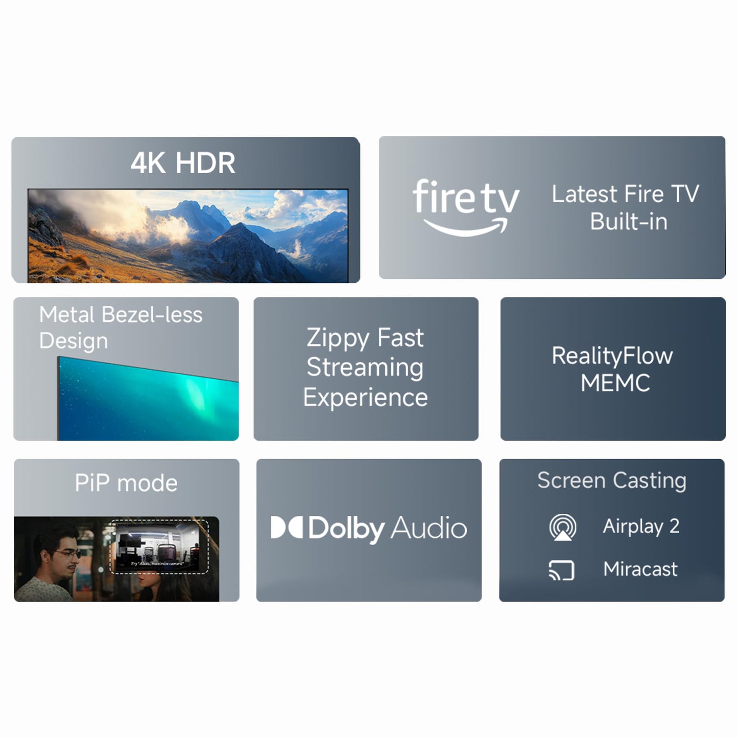 Redmi Xiaomi 108 cm (43 inch) F Series Ultra HD 4K LED Smart Fire TV L43MA-FVIN