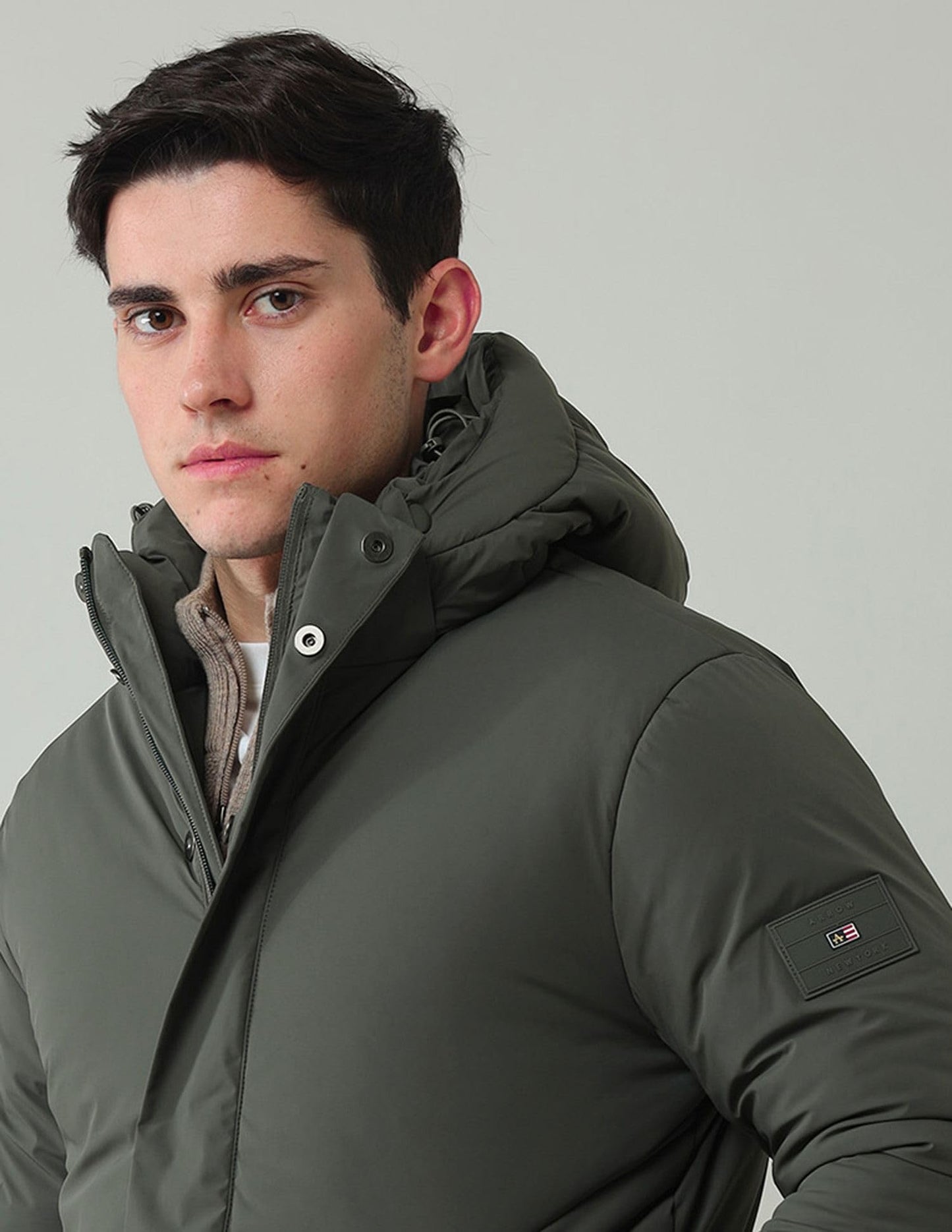 Arrow Sports Men's A-Line Coat (ASAIJK4811_Olive