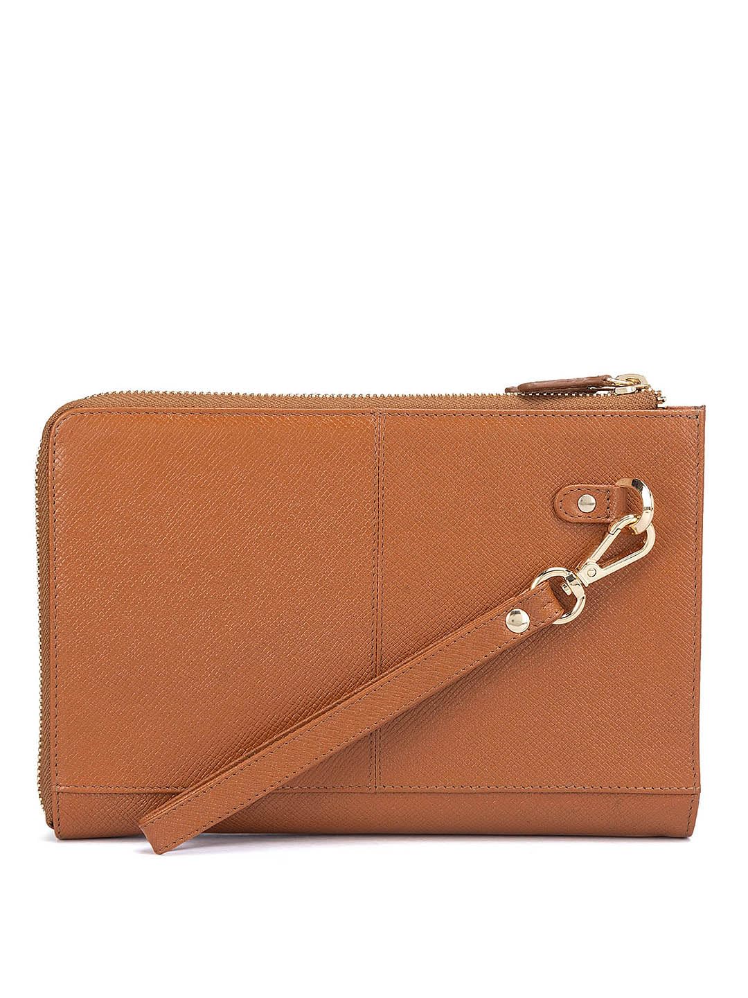 Da Milano Genuine Leather Brown Multi Pouch (4420C)