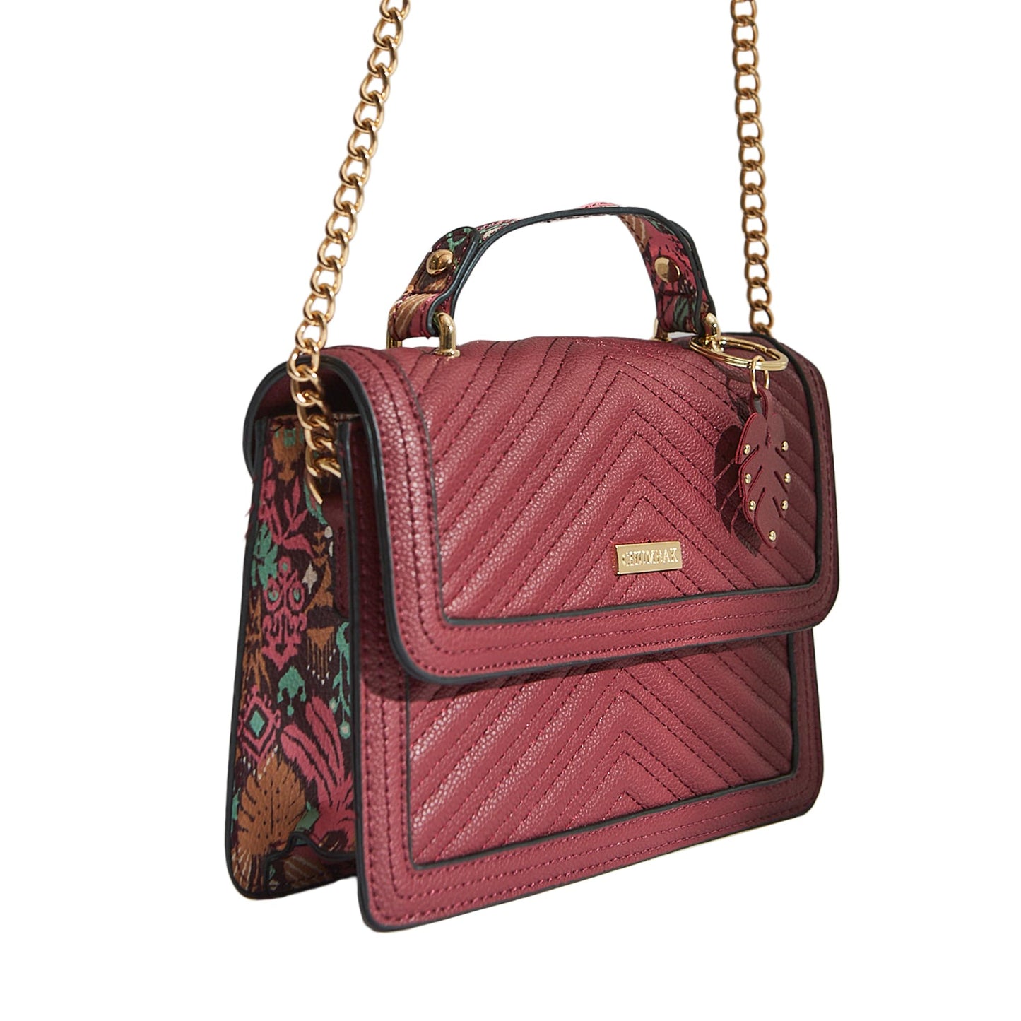 Chumbak Crossbody Sling Bag for Women | Stylish Printed Canvas Box Sling bag | Multipurpose Daily use Bag for Office/College/Travel