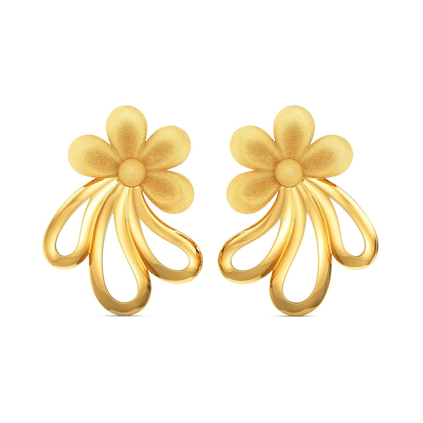 Joyalukkas Women's & Girl's Impress Collection 22K Yellow Gold Stud Earrings