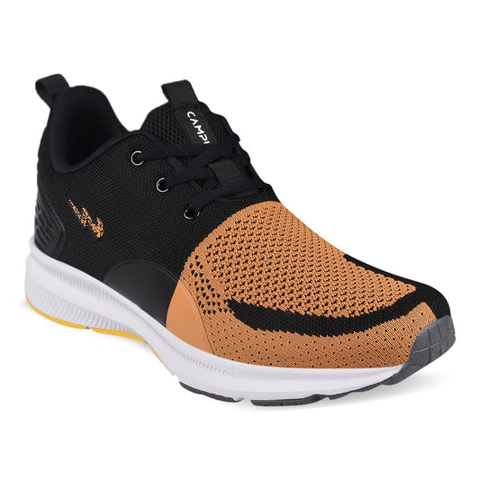 Campus Men's Newyork Running Shoes MSTD/BLK/SIL - 8UK/India