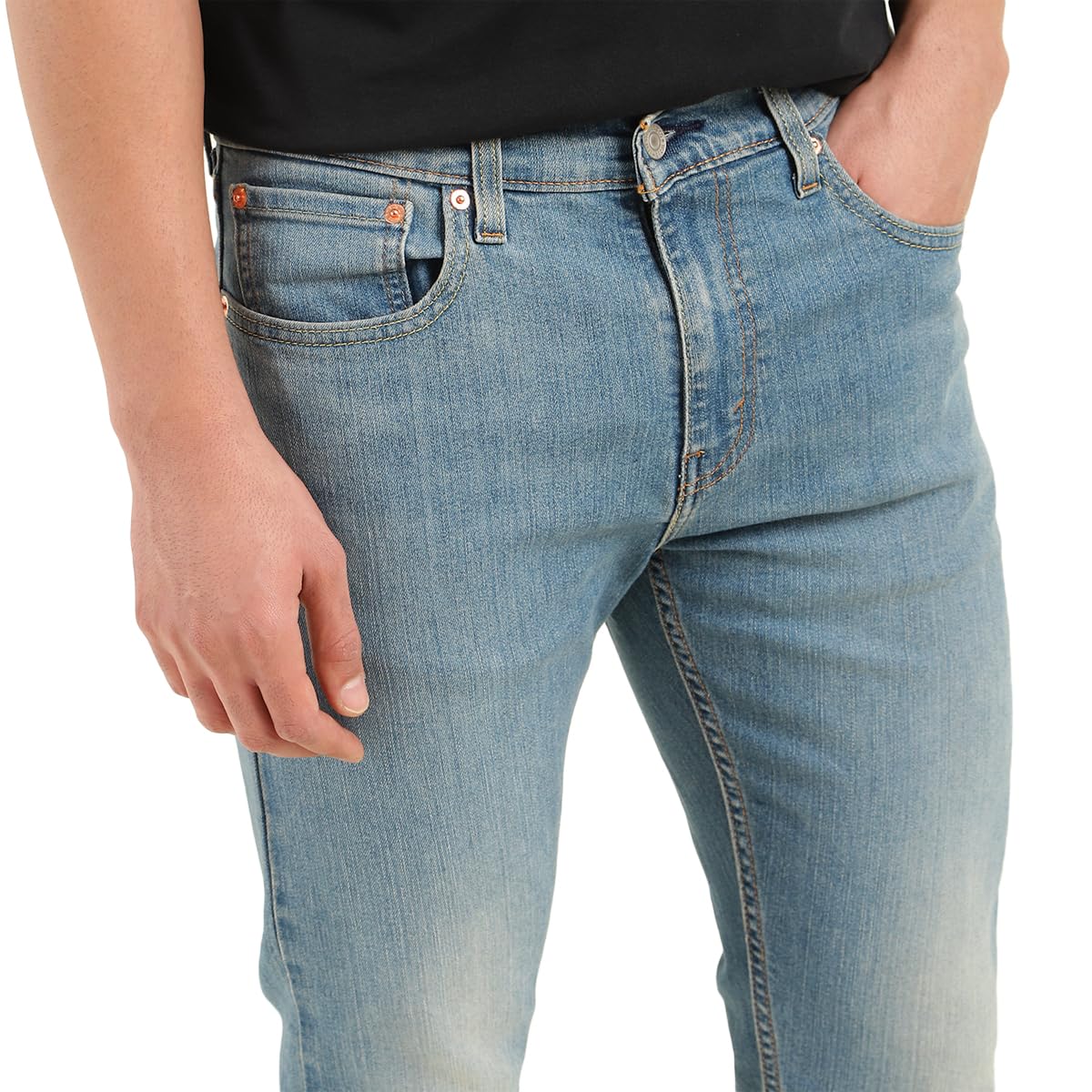 Levi's Men's Mid Rise 512 Slim Tapered Fit Mid-Rise Jeans Blue, 34