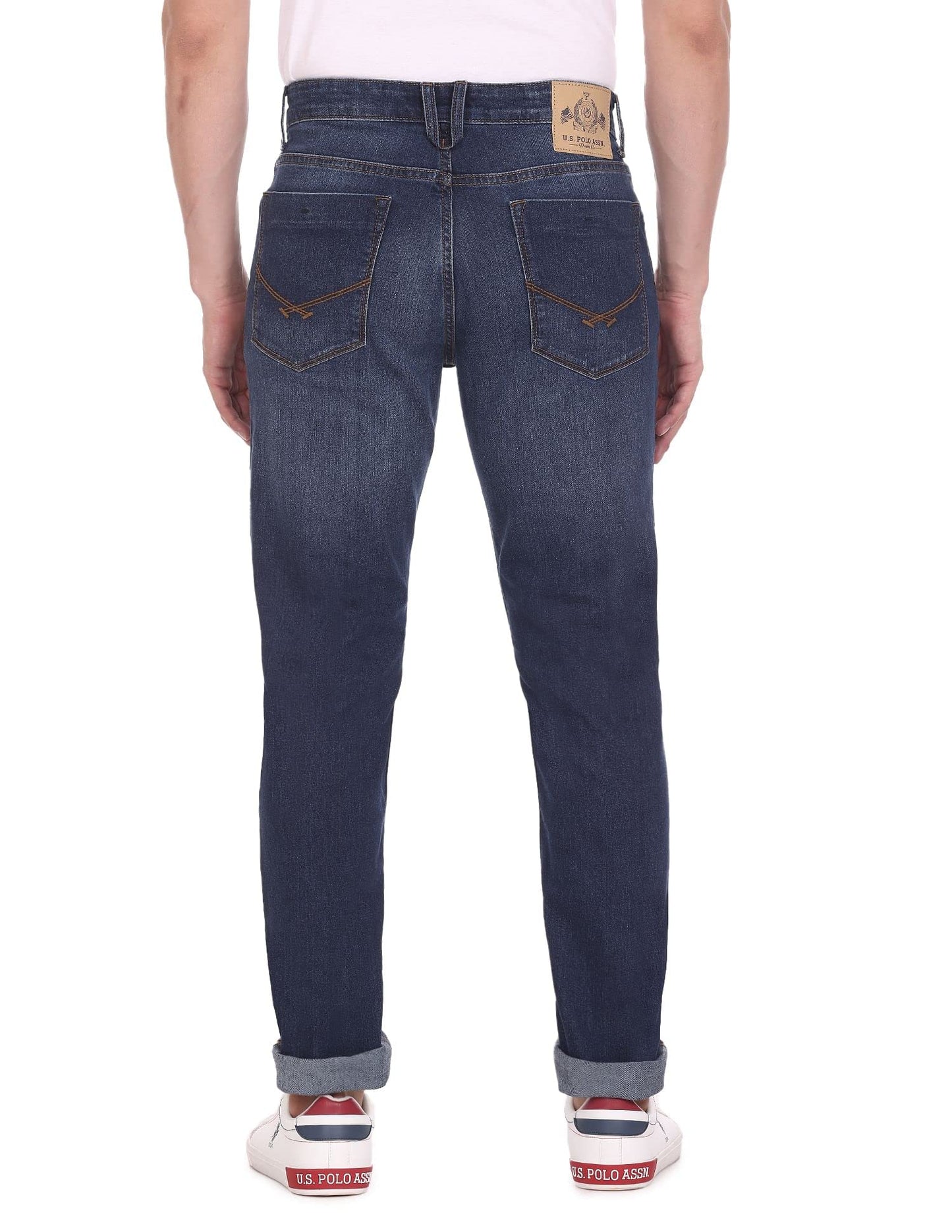 U.S. POLO ASSN. Men's Slim Mid Rise Jeans (UDJC0079_Blue_34)