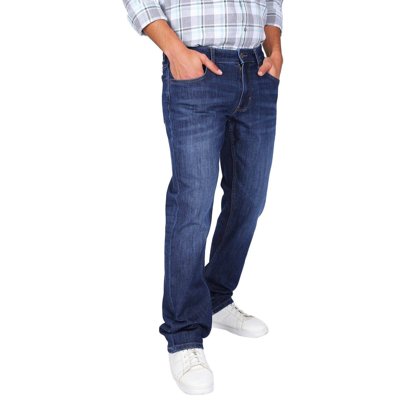 Wrangler Men Blue Millard Regular Fit Mid Rise Jeans