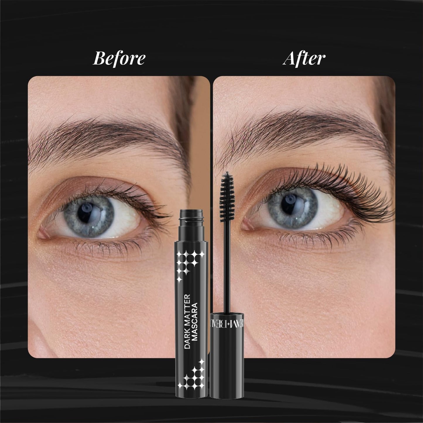 Dream Beauty Dark Matter Mascara- Volumising & Lengthening, waterproof, long-lasting, Highly pigmented | 4.5ml
