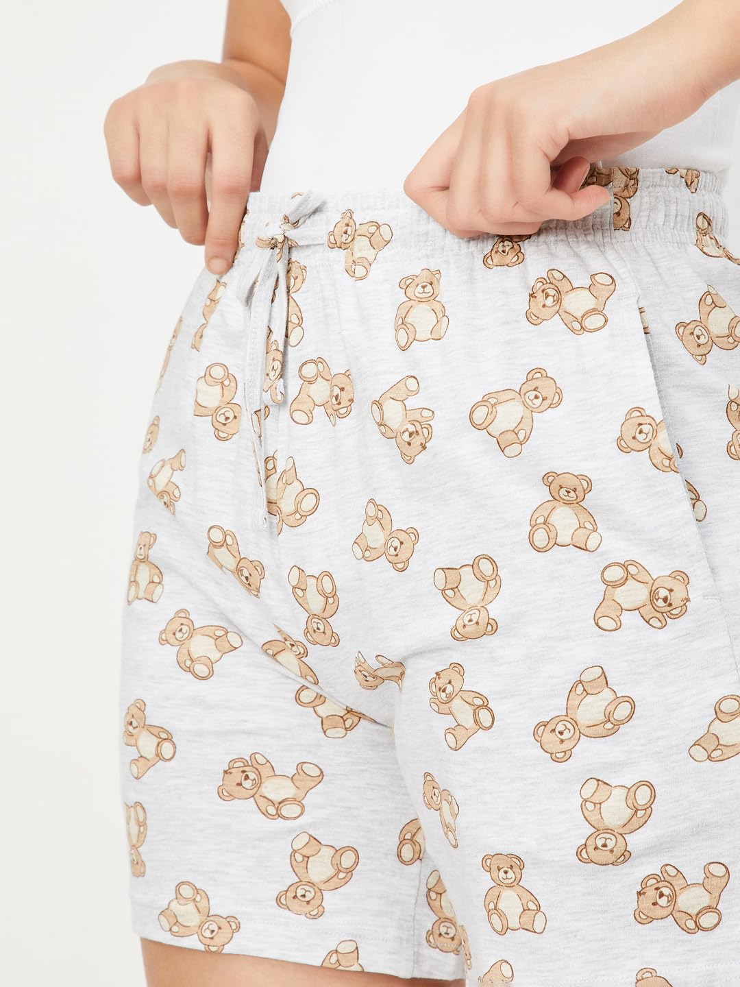 Max Women's Bermuda Shorts (BOTTOM1407_Grey Melange