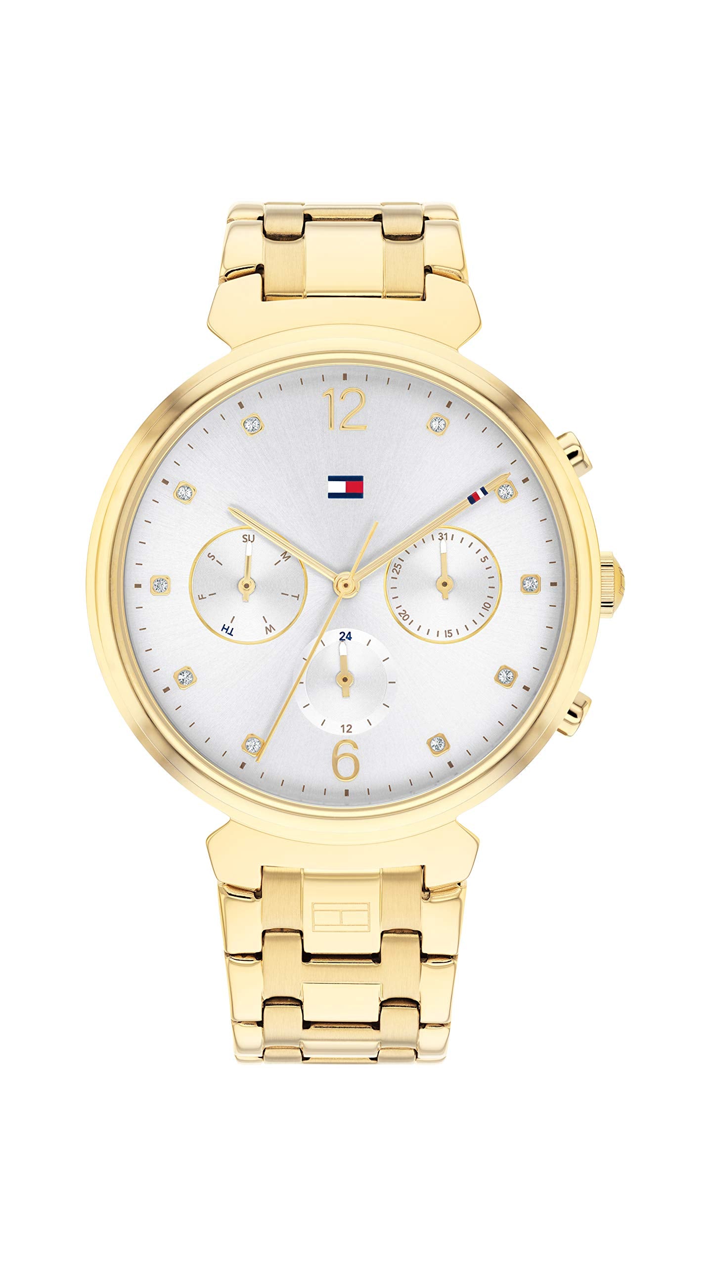 Tommy Hilfiger Men Stainless Steel Analog White Dial Watch-Th1782344W, Band Color-Multicolor