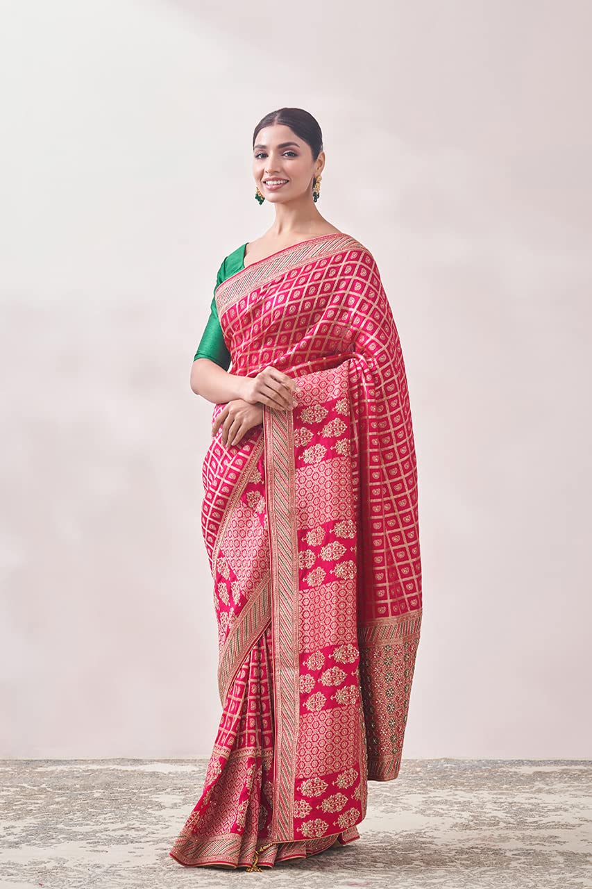 MOHEY Women's Premium Art Silk Zari Embroidered Saree