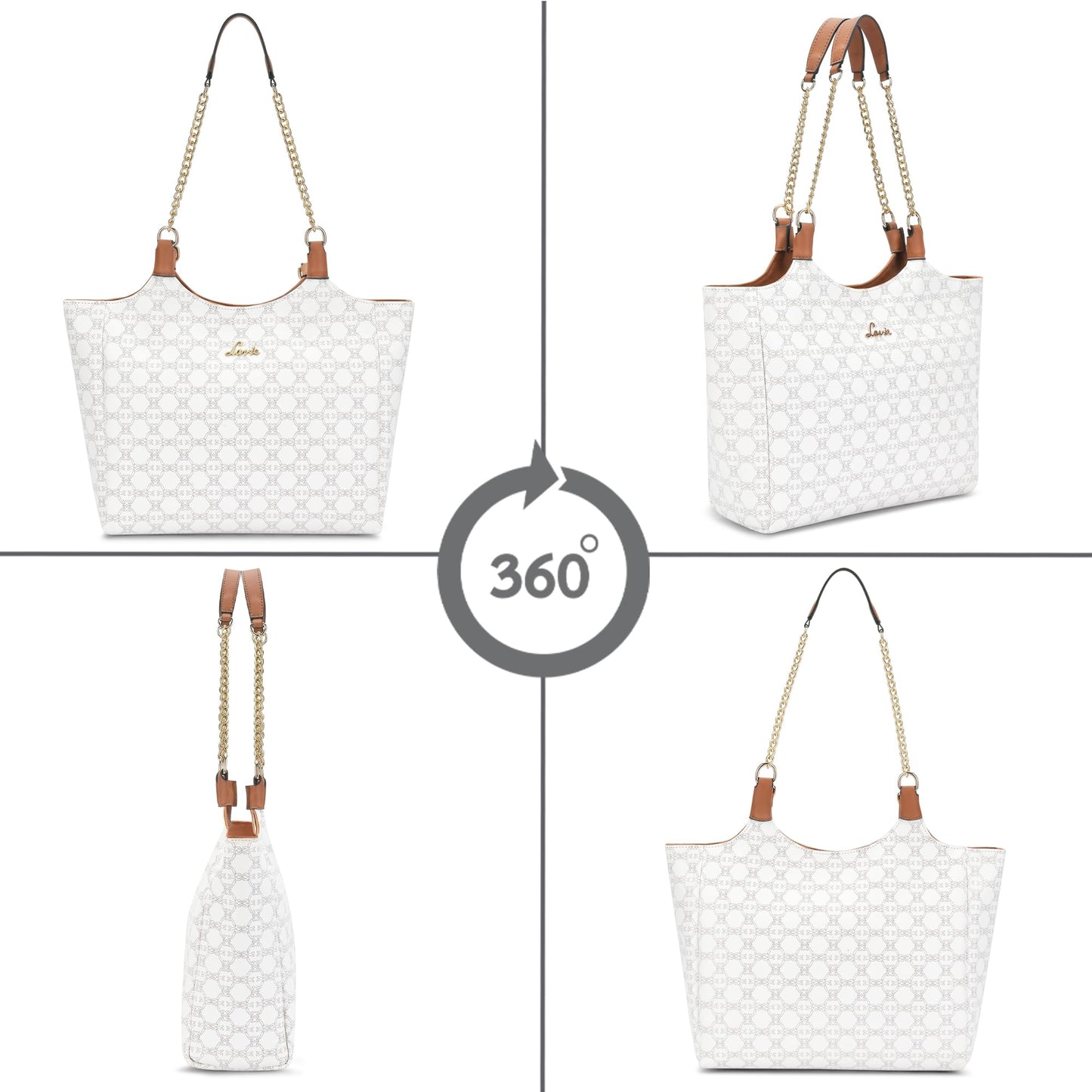 Lavie Women's Mono Madhia Tote Handbag | Ladies Purse Handbags