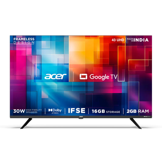 Acer 109 cm (43 inches) G Plus Series 4K Ultra HD LED Smart Google TV AR43UDGGR2851AD