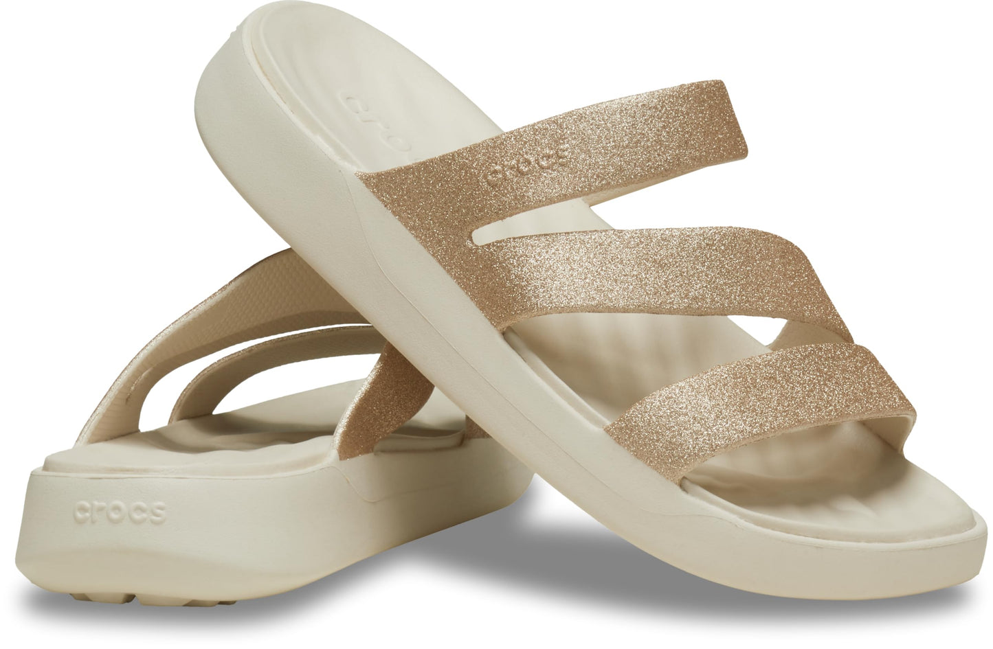 Crocs Getaway Glitter Strapy Women Sandal (Neutral-5 UK-India)