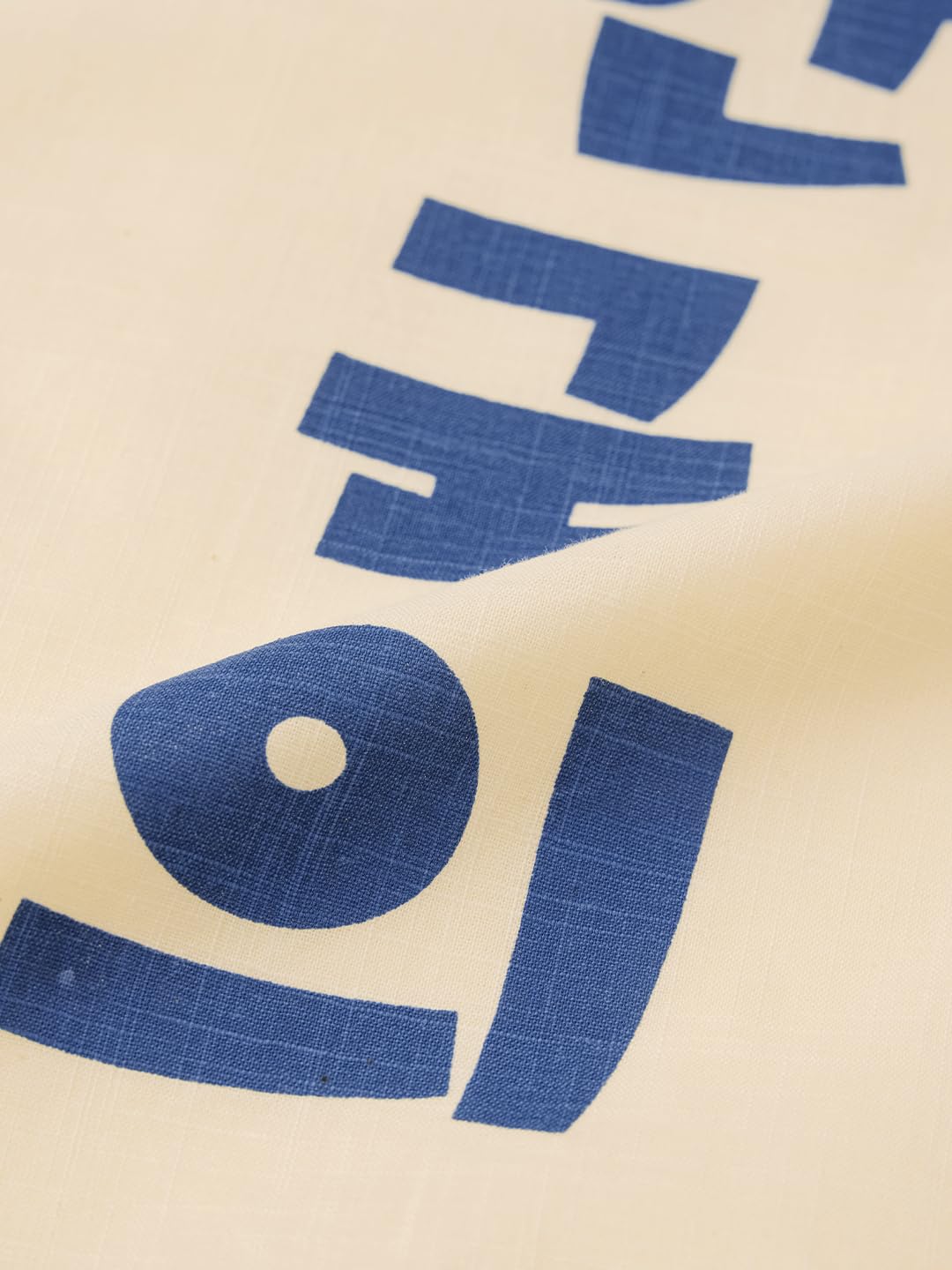 The Souled Store Cotton Linen Shirt: Kimchi Women and Girls Short Sleeves Spread Collar Graphic Printed Cotton Linen Blend Oversized Fit Lightweight Summer-Ready Holiday Shirt for Casual Streetwear