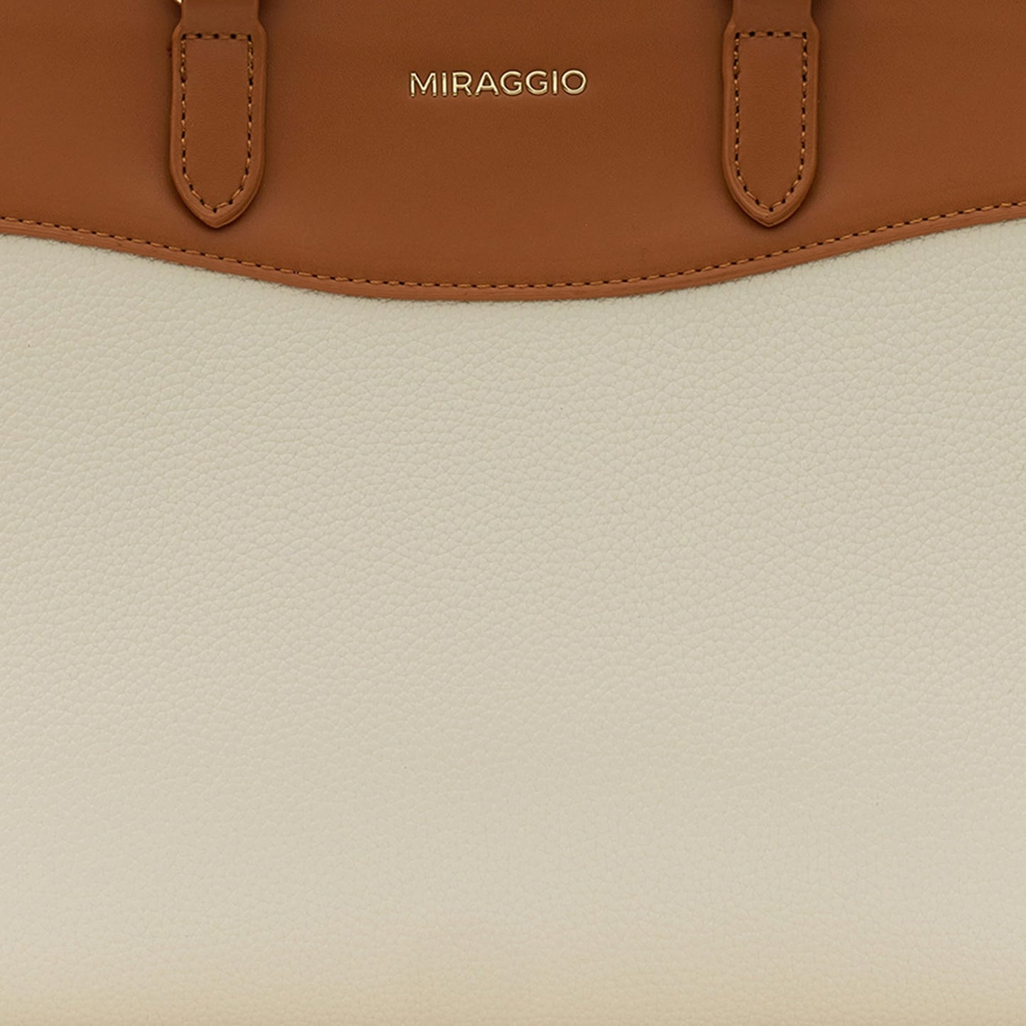 Miraggio Alana Handbag For Women With Detachable & Adjustable Sling/Crossbody Bag, Ivory