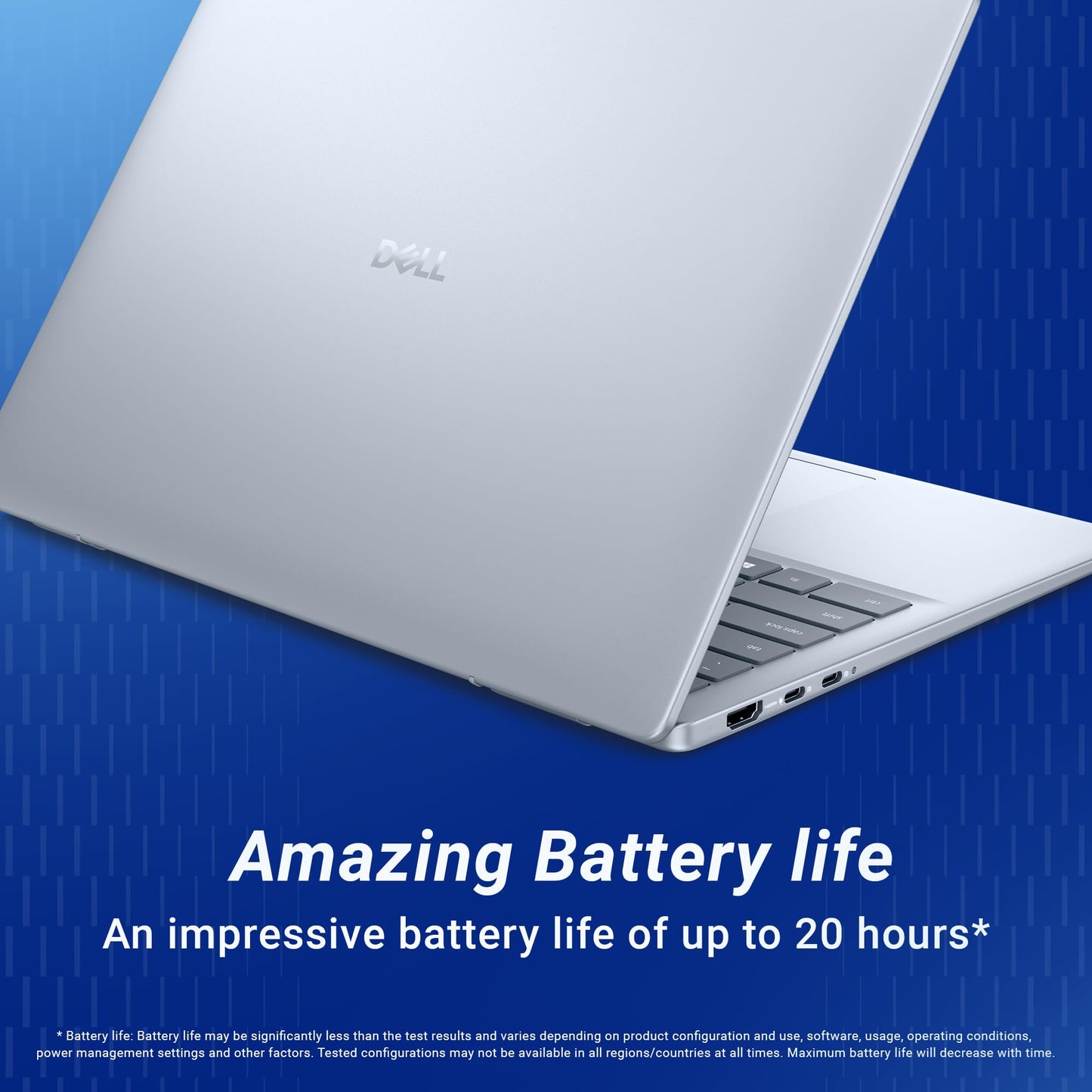 Dell 14, AMD Ryzen AI R5-340 Processor, 16GB LPDDR5X, 512GB SSD, FHD+ 14"/35.56 cm, Win11+MSO 2024, Ice Blue, 1.52 Kg, 300 Nits IPS Display,AMD Radeon Graphics, Backlit+FPS Keyboard, AI Powered Laptop