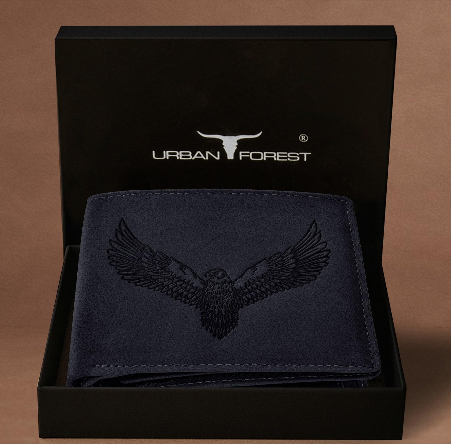 URBAN FOREST Zeus Vintage Black Leather Wallet for Men