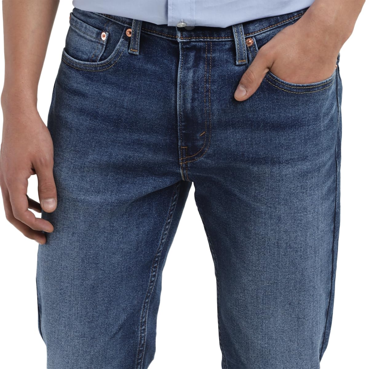 Levi's Men's 511 Slim Fit Mid-Rise Light Fade Stretchable Mid Rise Jeans Blue, 30