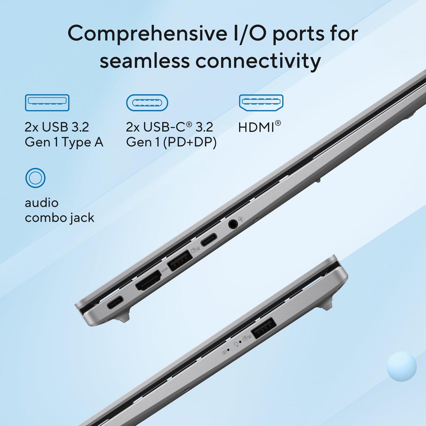 ASUS Vivobook 16,Intel Core Ultra 5 (Series 2),Thin & Light(Intel iGPU/16GB RAM/512GB SSD/FHD+/16"/60Hz/Backlit Keyboard/Windows 11/M365 Basic (1Year)*/Office Home 2024/Silver/1.88 kg) X1607CA-MB142WS