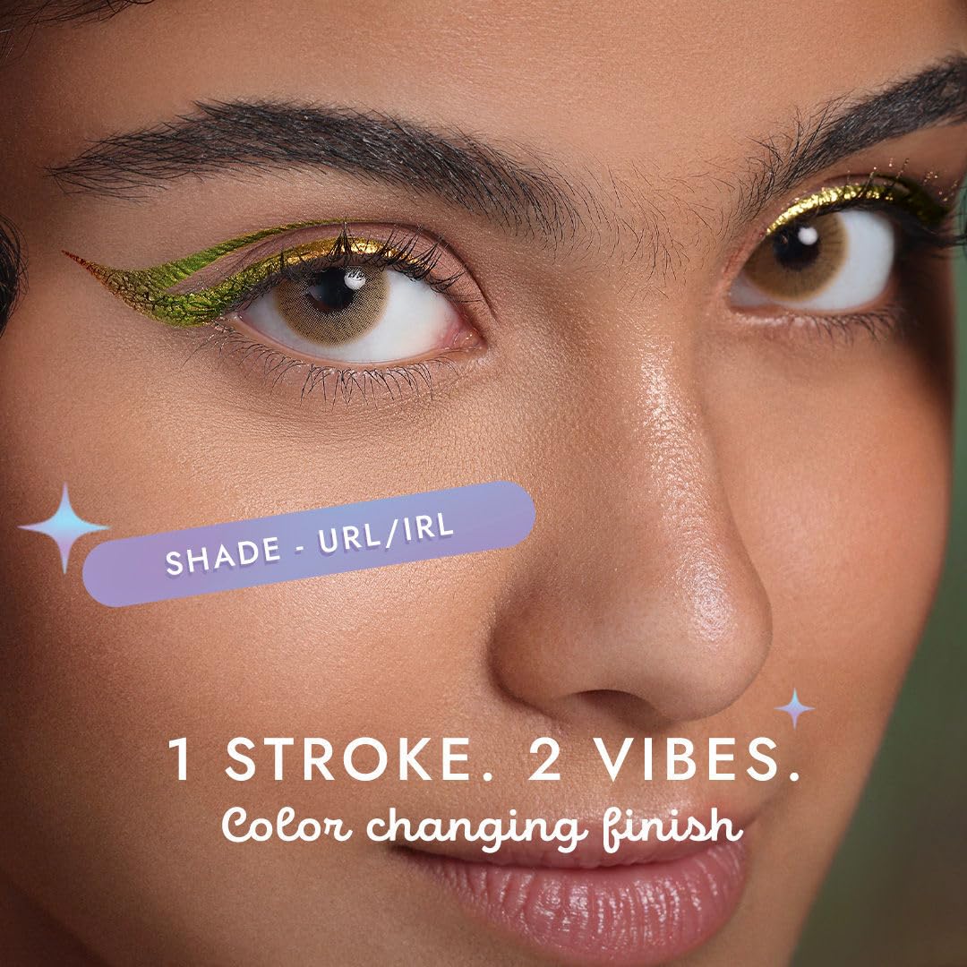 Nykaa Cosmetics Stardust Dual Chrome Eyeliner with Holographic Finish - URL/IRL (1.6ml)