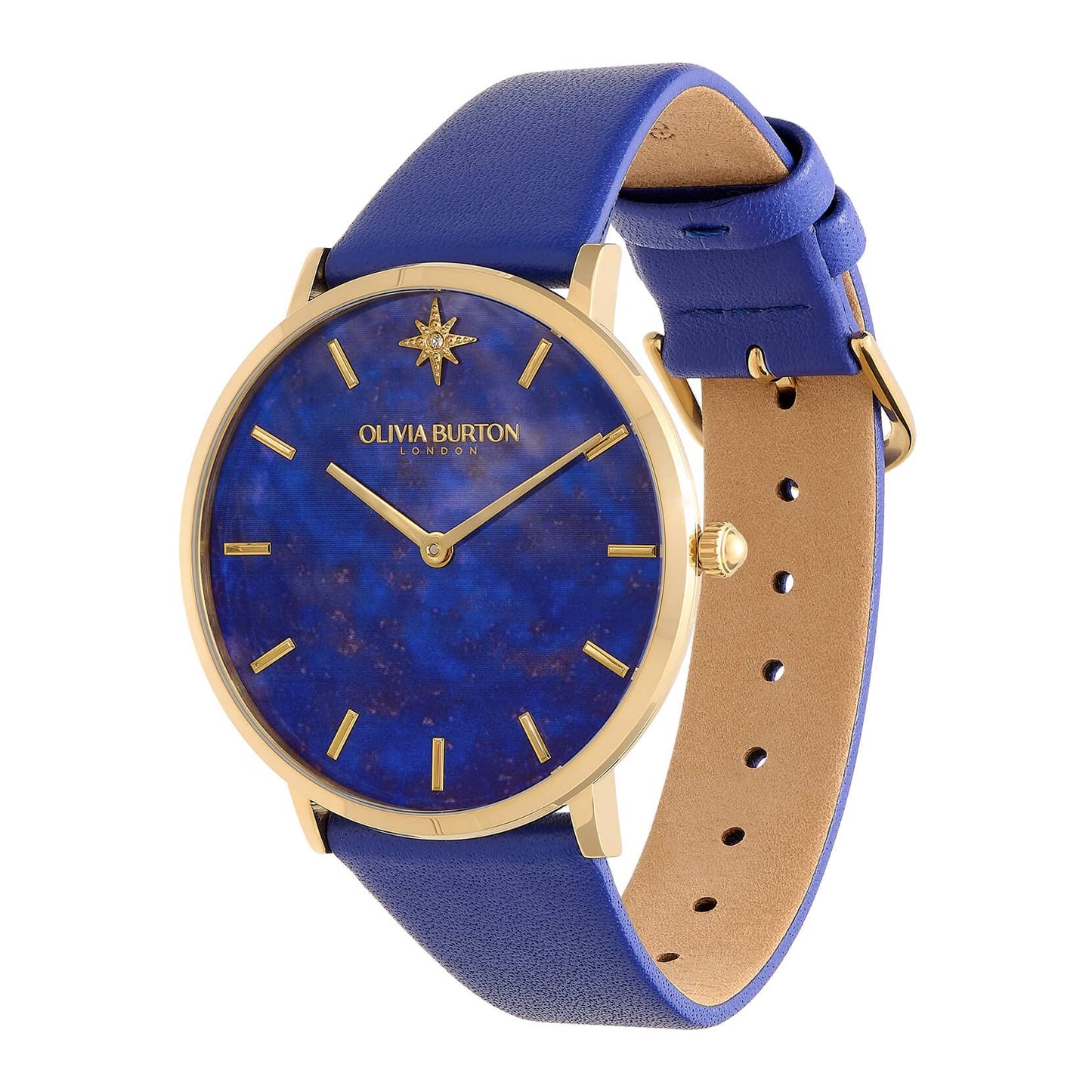 Olivia burton Ultra Slim Analog Blue Dial Women's Watch-24000068